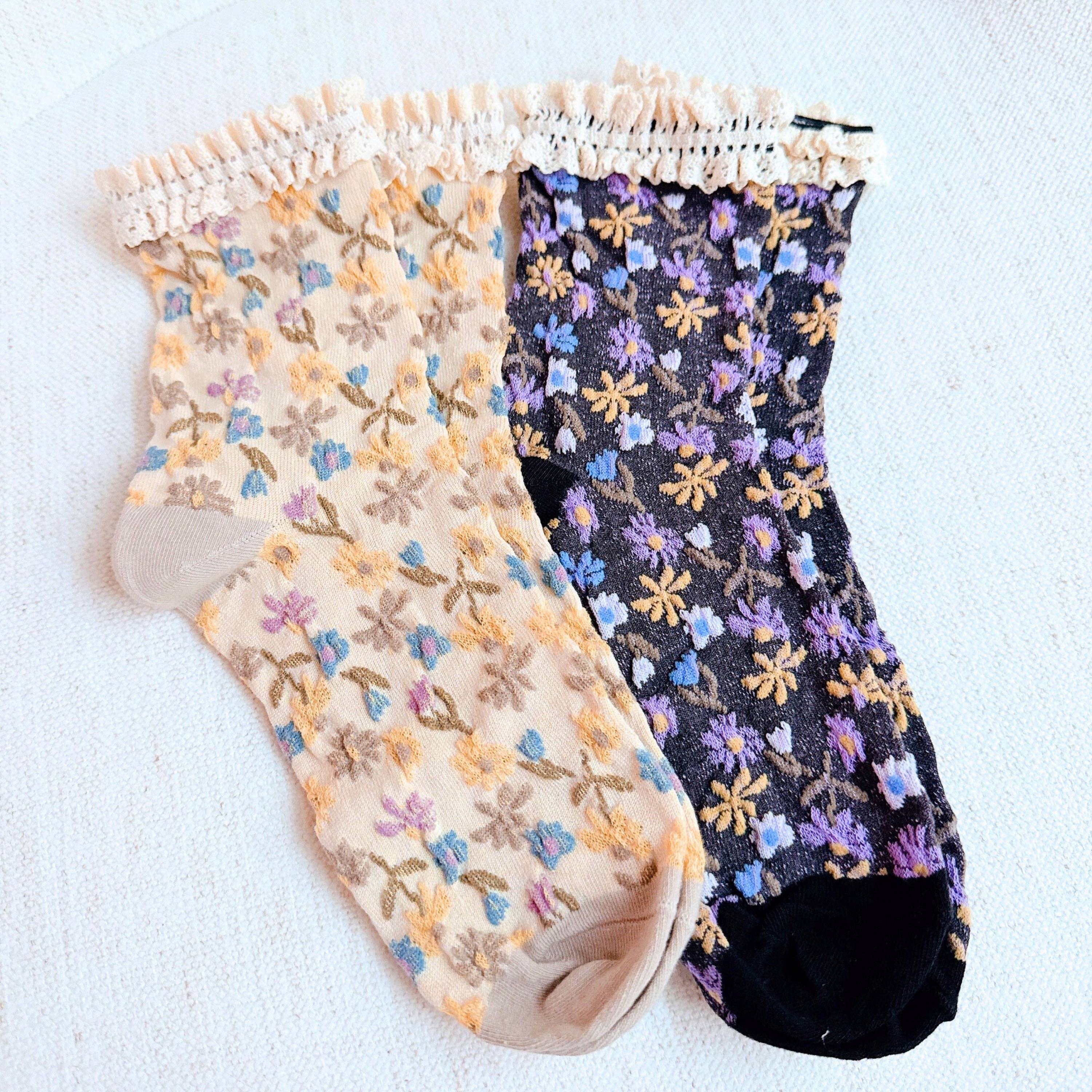 Vintage Blossom Sock Set