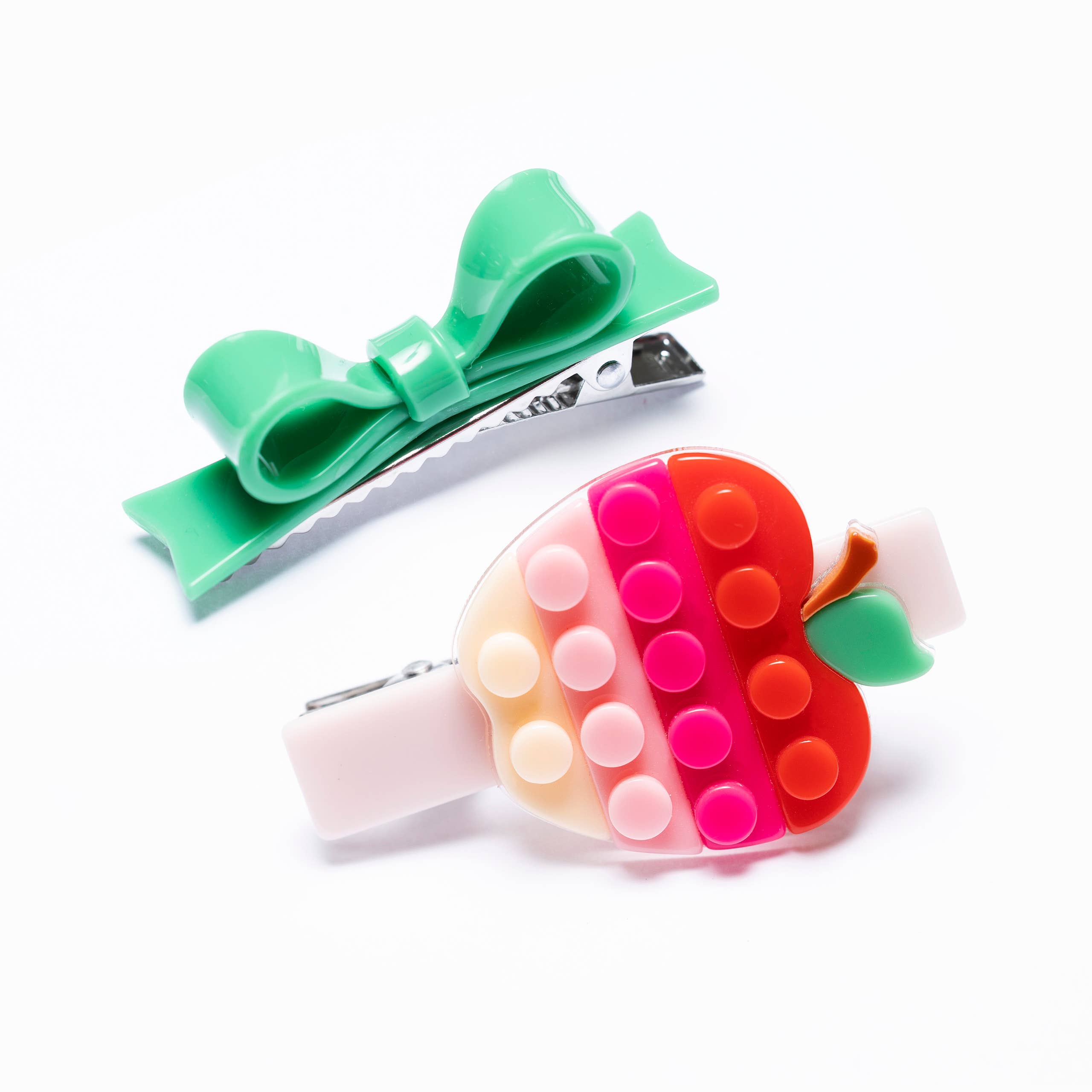 Playful Apple Pink Shades & Bowtie Green Clips