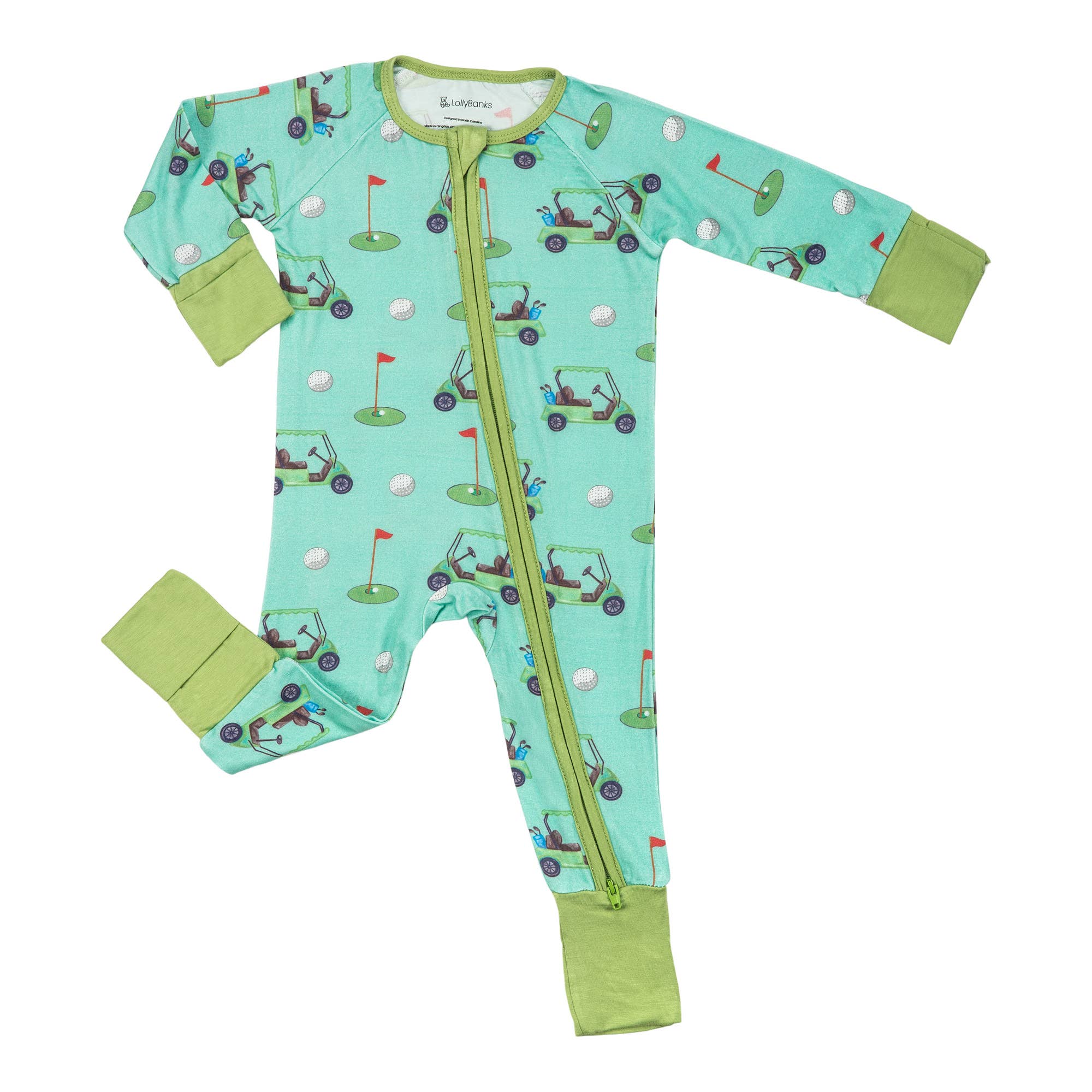 Golf-A-Round Bamboo Zipper Pajama