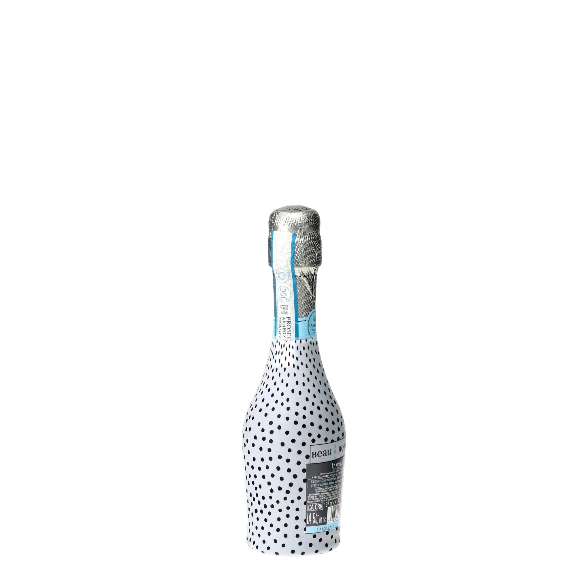 Black & White Dots Mini Prosecco Wraps (Set of 3)