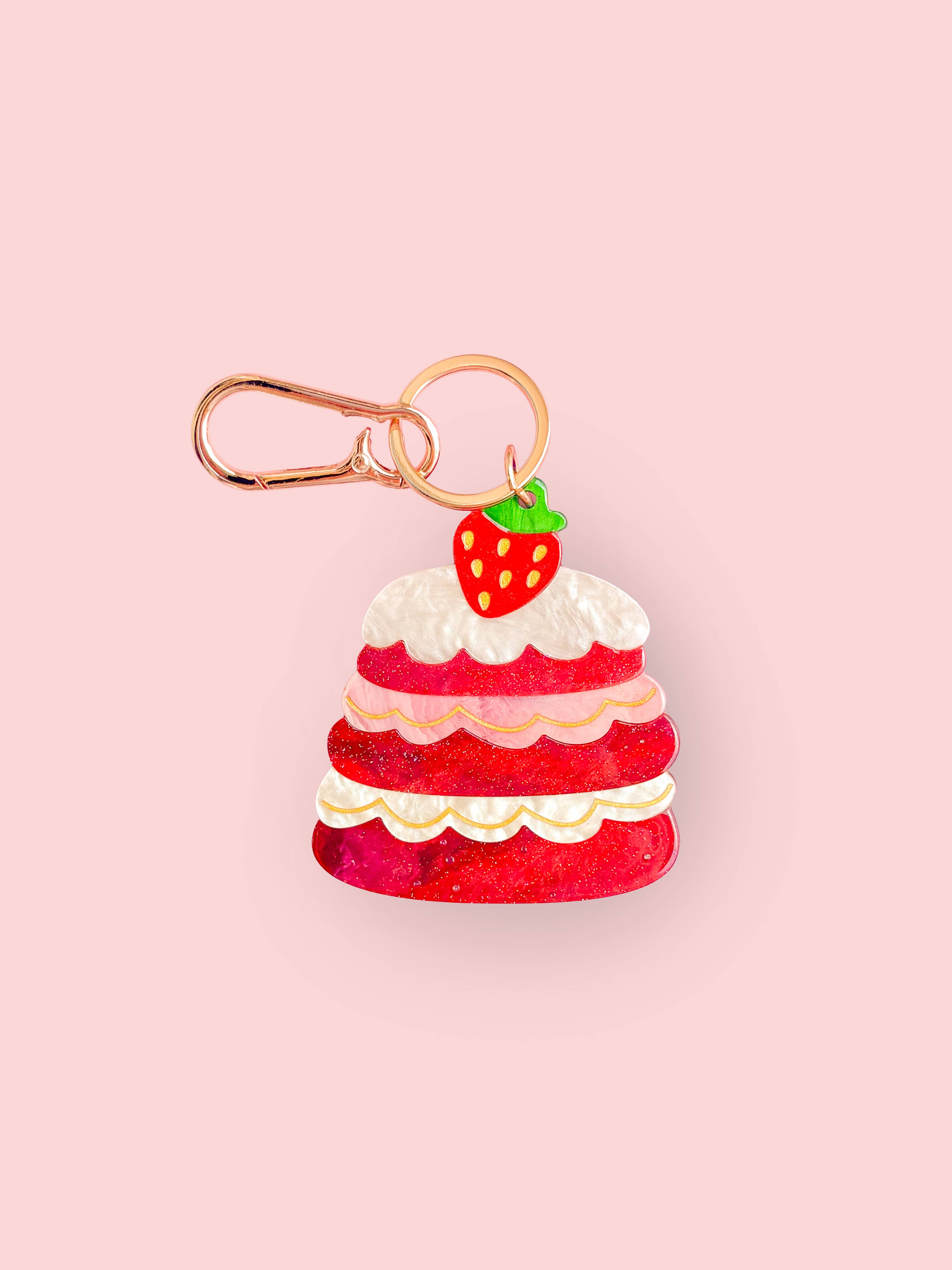 Strawberry Cake Keychain & Bag Charm