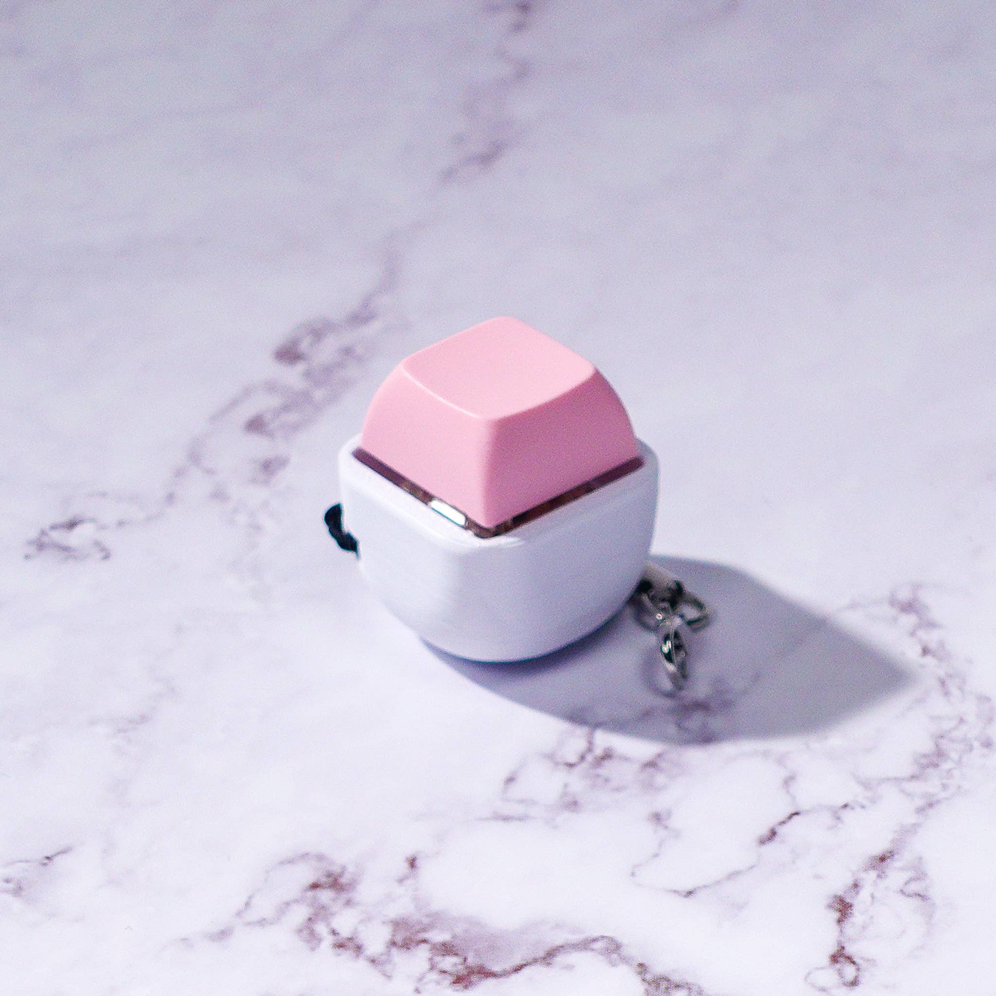 1-Key Clicky Keyboard Fidget Keychain