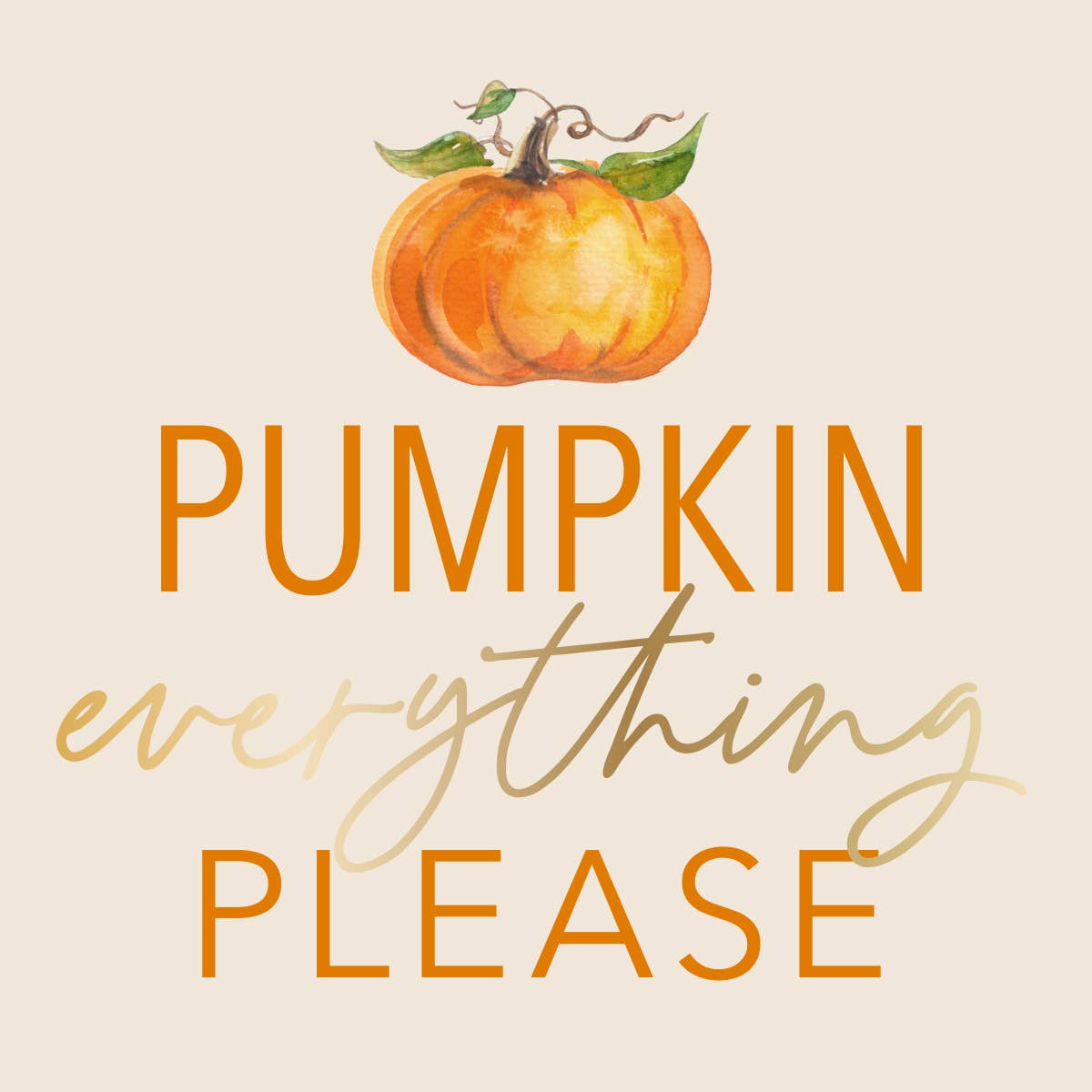 'Pumpkin Everything' Cocktail Napkins