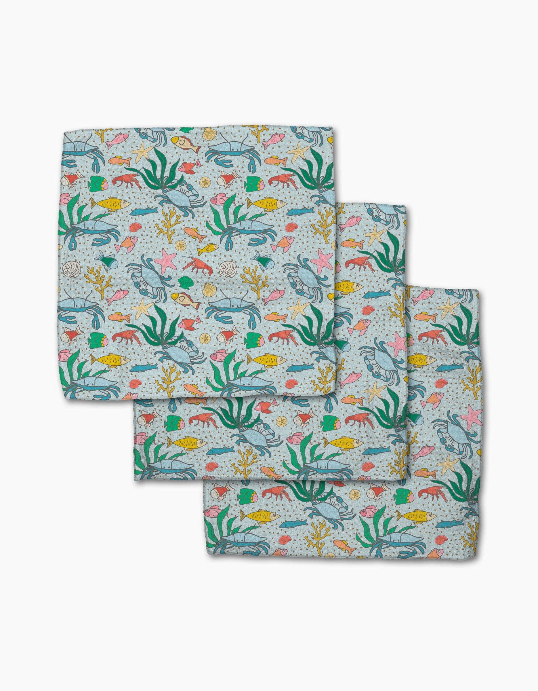 Beneath the Waves Dishcloth Set