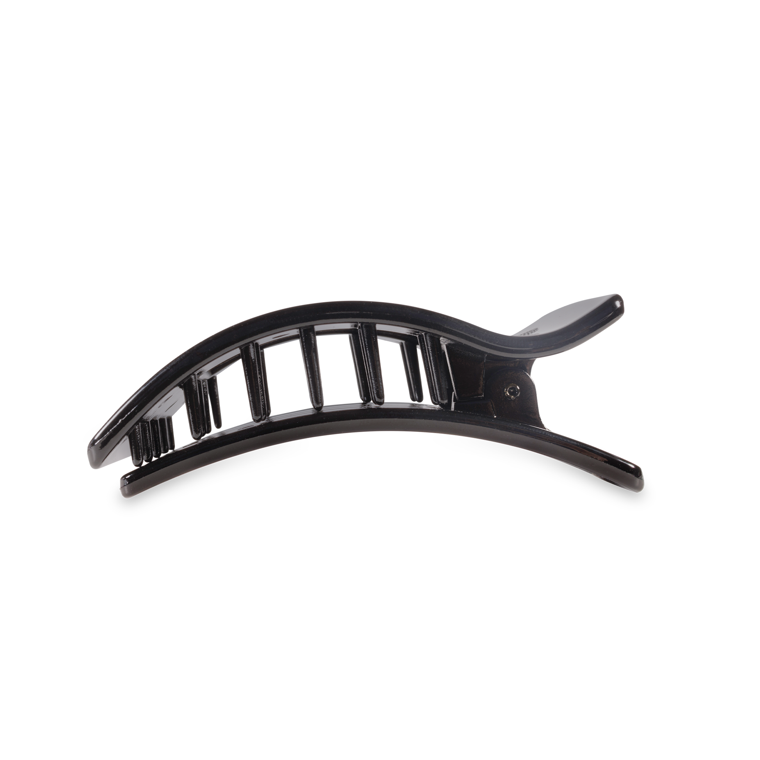 Flat Rectangle Hair Clip | Medium | Jet Black