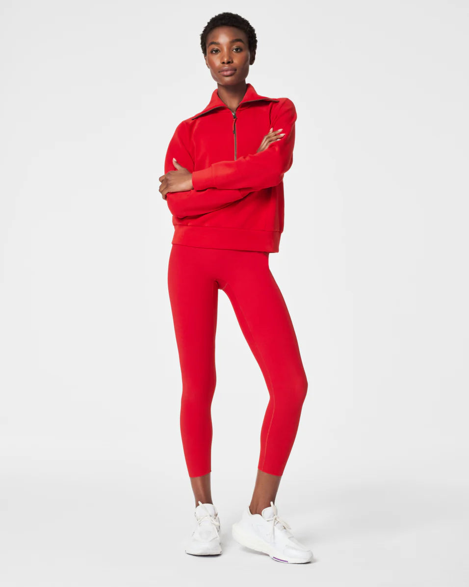Spanx AirEssentials Half Zip - Spanx Red