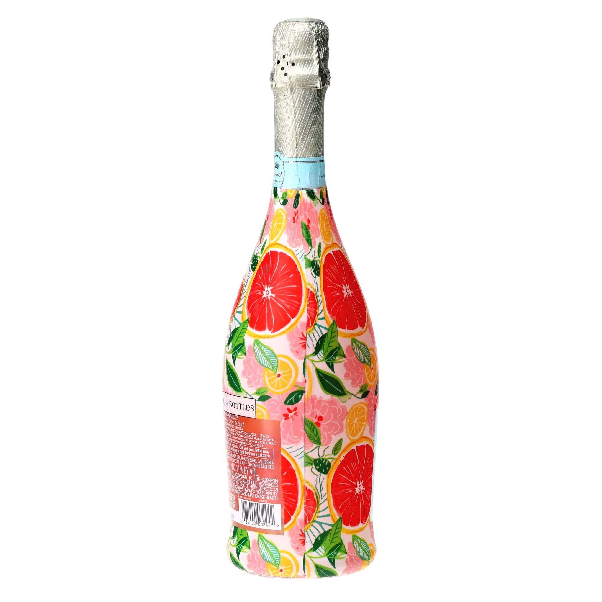Preppy Grapefruits Prosecco Bottle Wrap