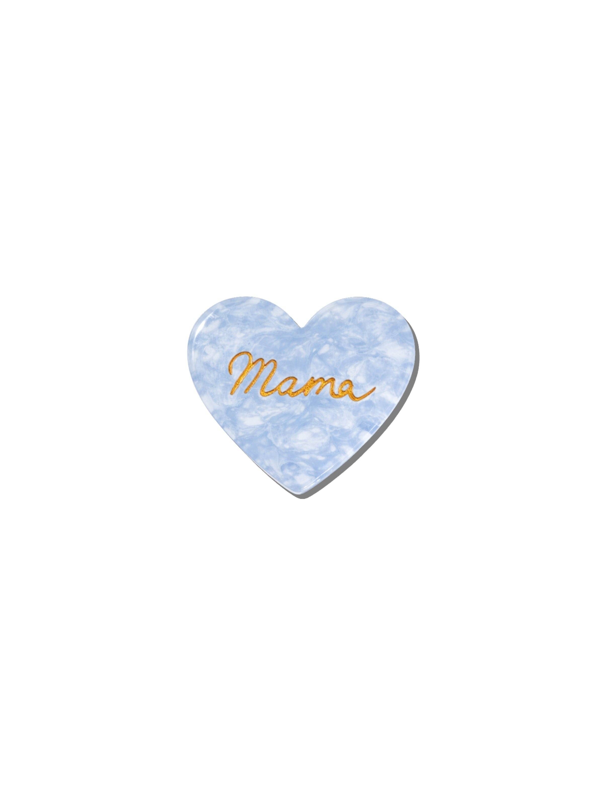 Tortoise 'Mama' Heart Brooch Pin