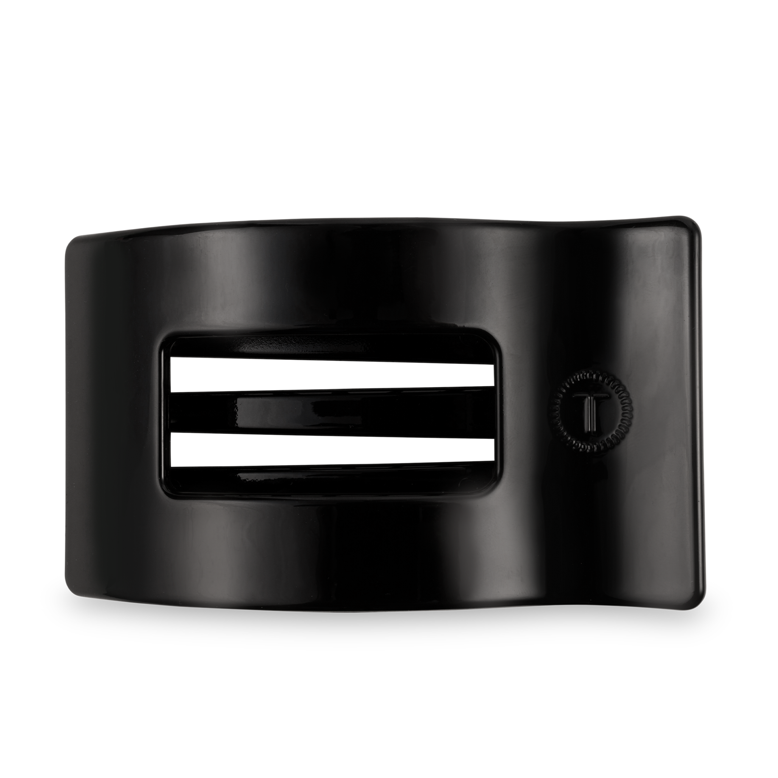 Flat Rectangle Hair Clip | Large | Jet Black