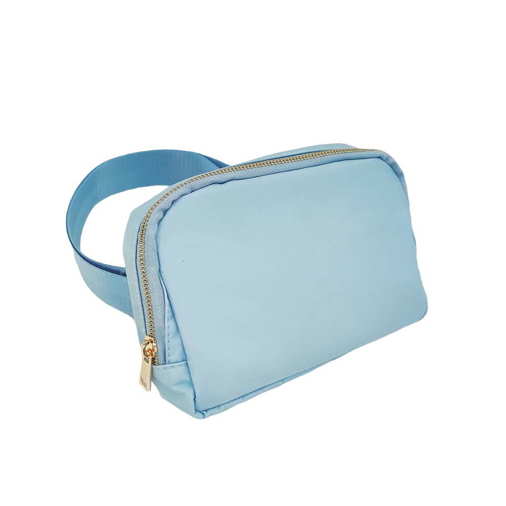 Varsity Collection Light Blue Belt Bag
