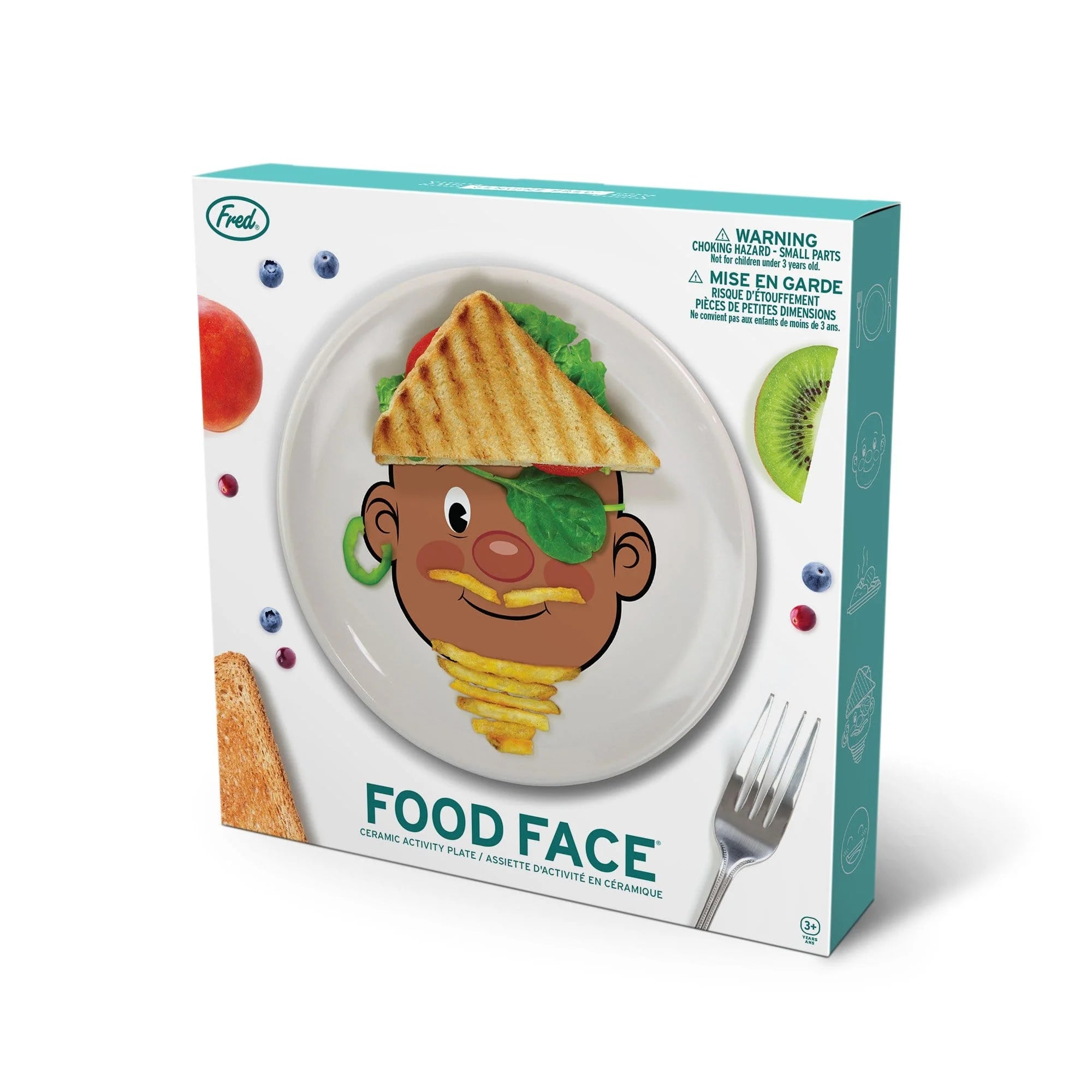 Food Face Dinner Plate