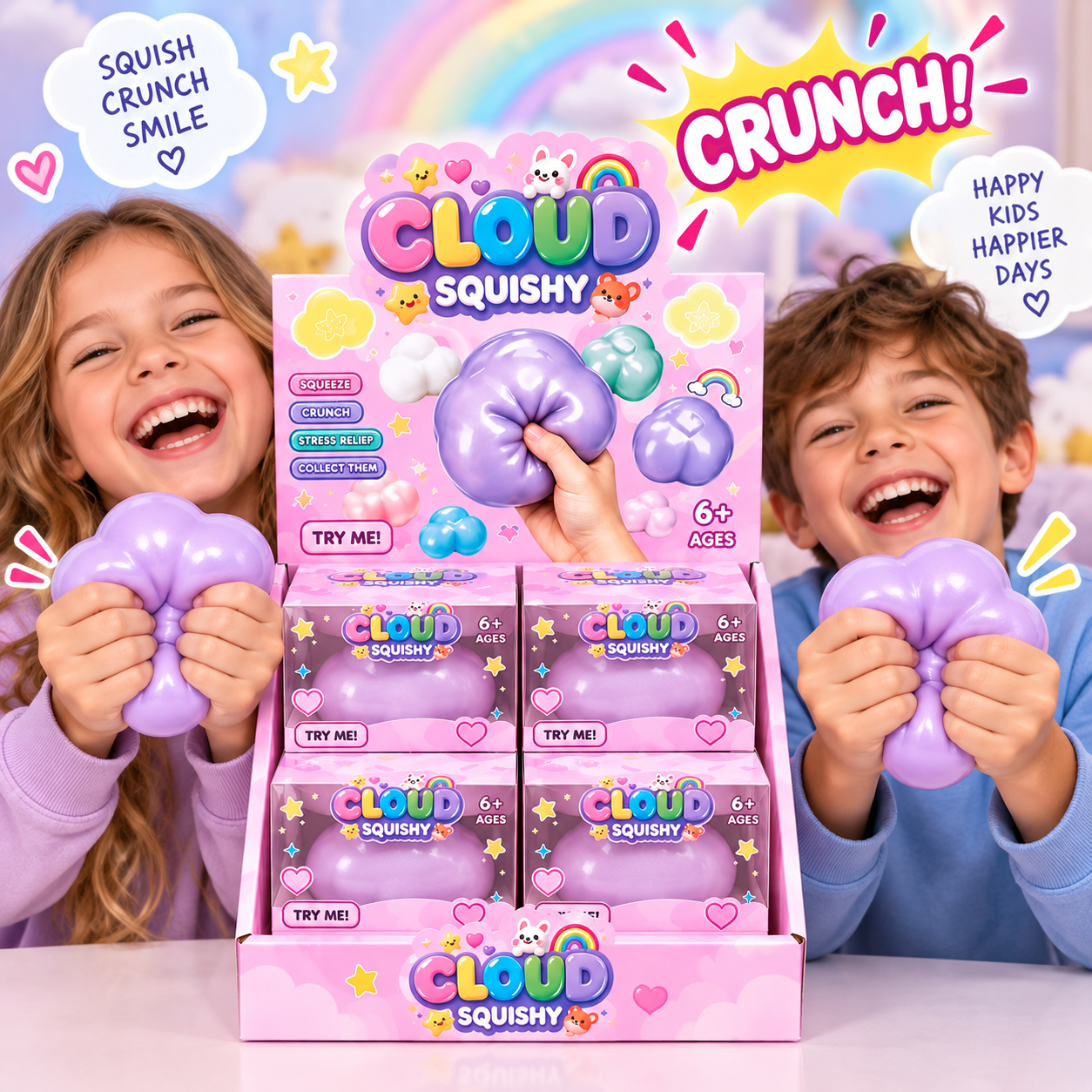 Glossy Crunchy Cloud Squishy