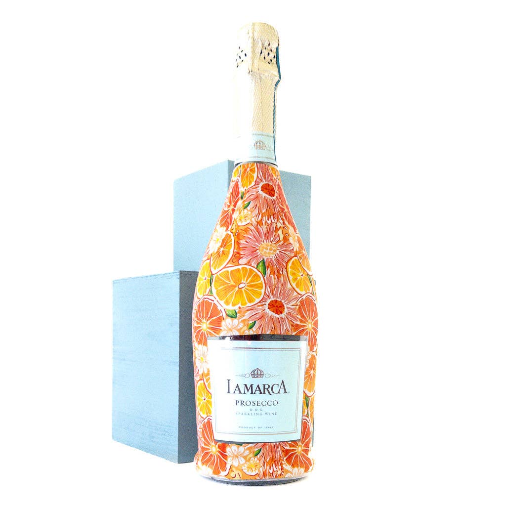 Beau Bottles Preppy Watercolor Oranges - Prosecco Collection