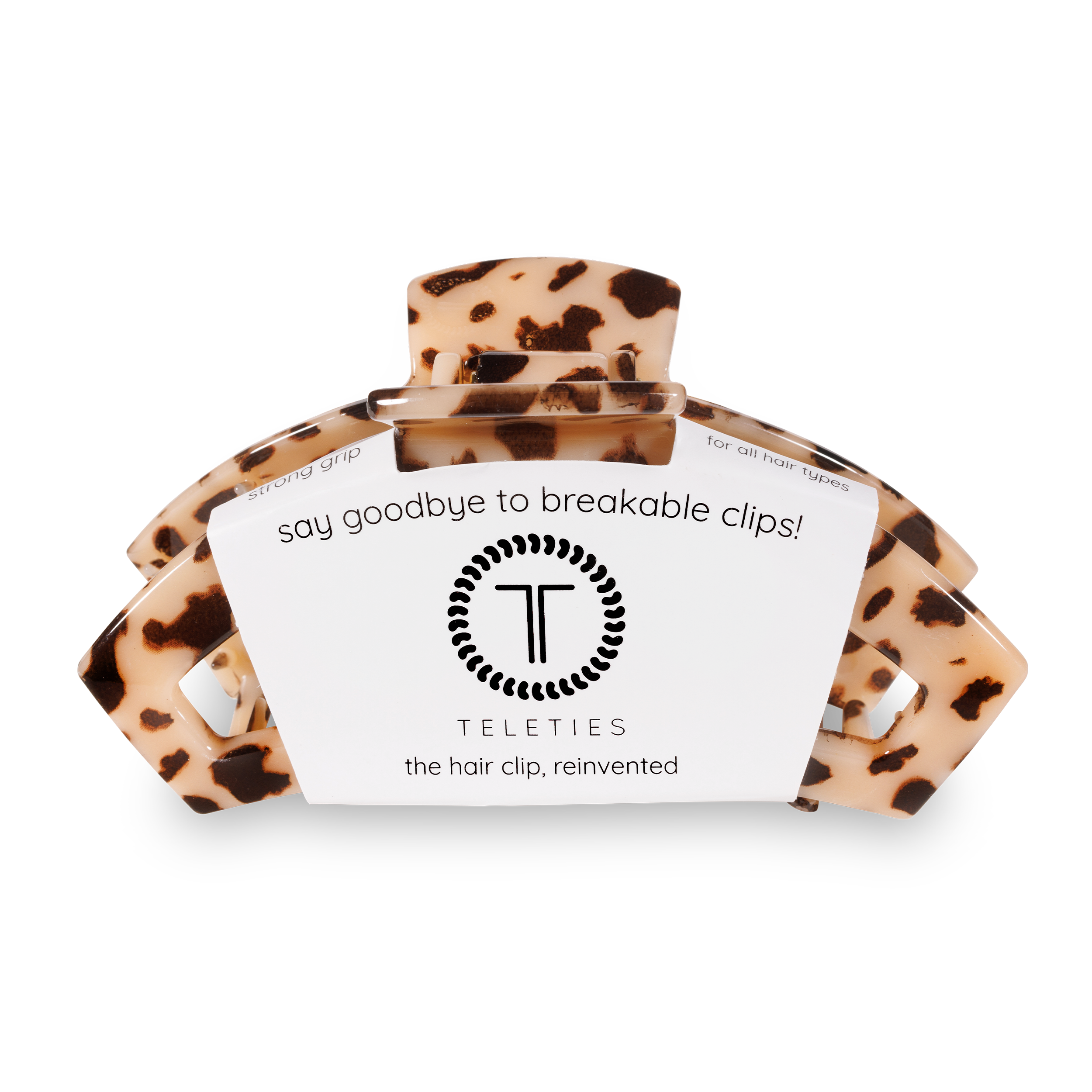 Open Blonde Tortoise Large Hair Clip