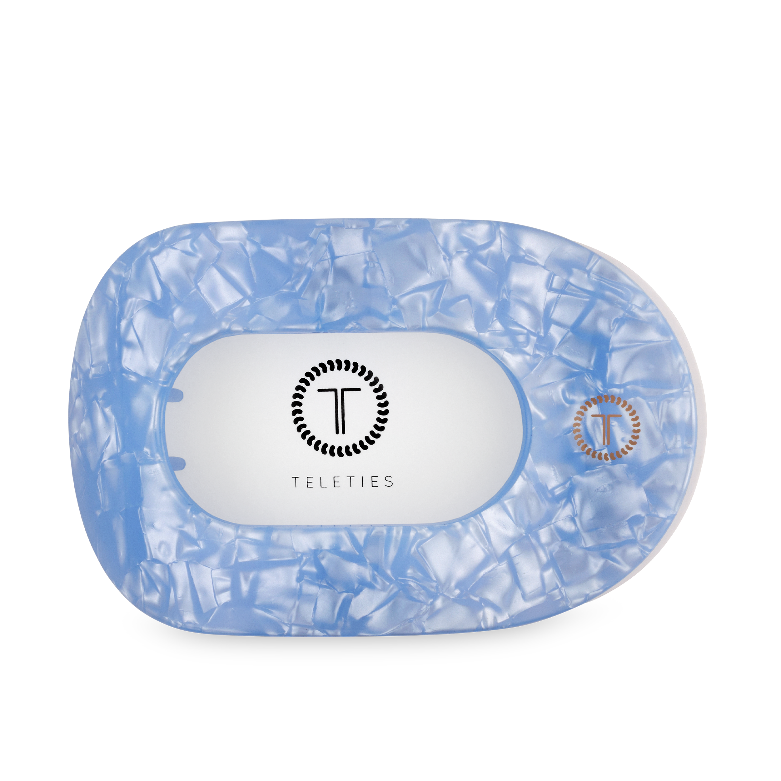 Flat Round Hair Clip | Large | Blue Lagoon