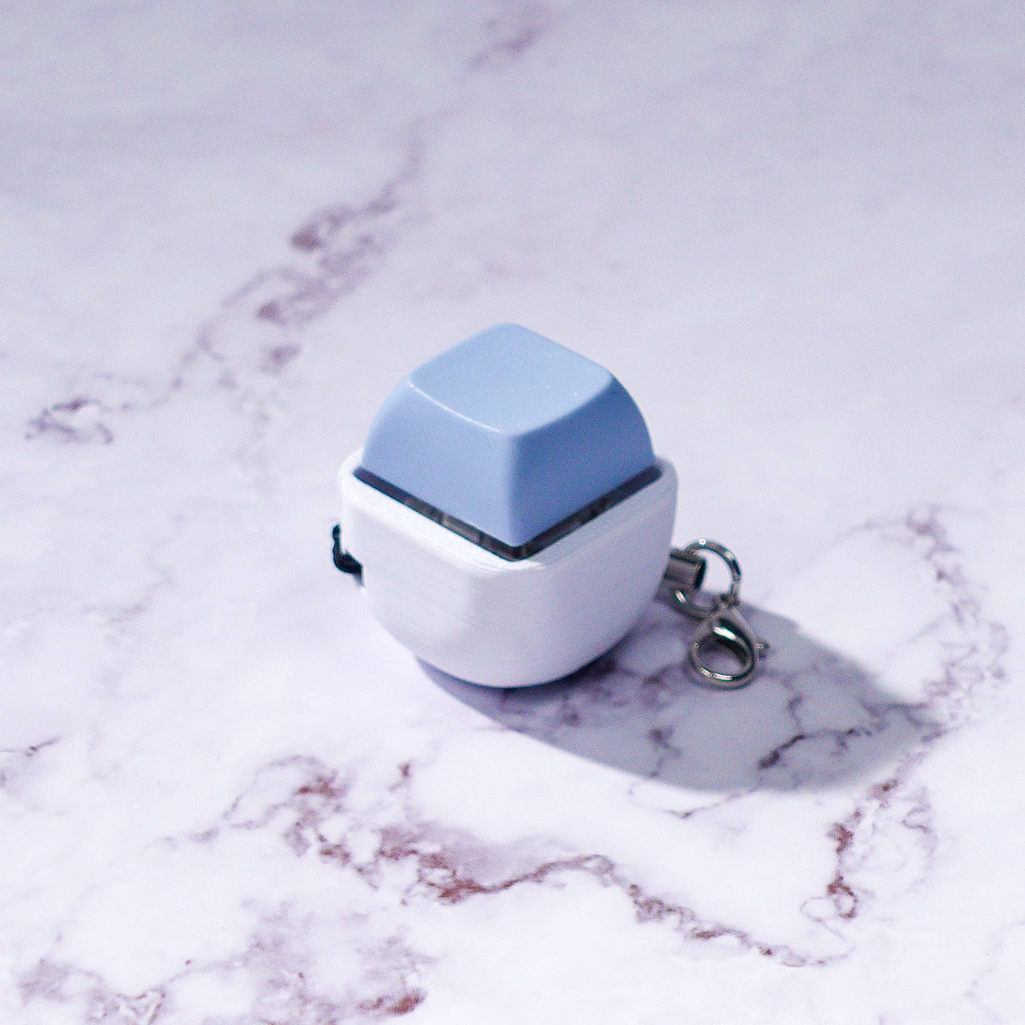 1-Key Clicky Keyboard Fidget Keychain