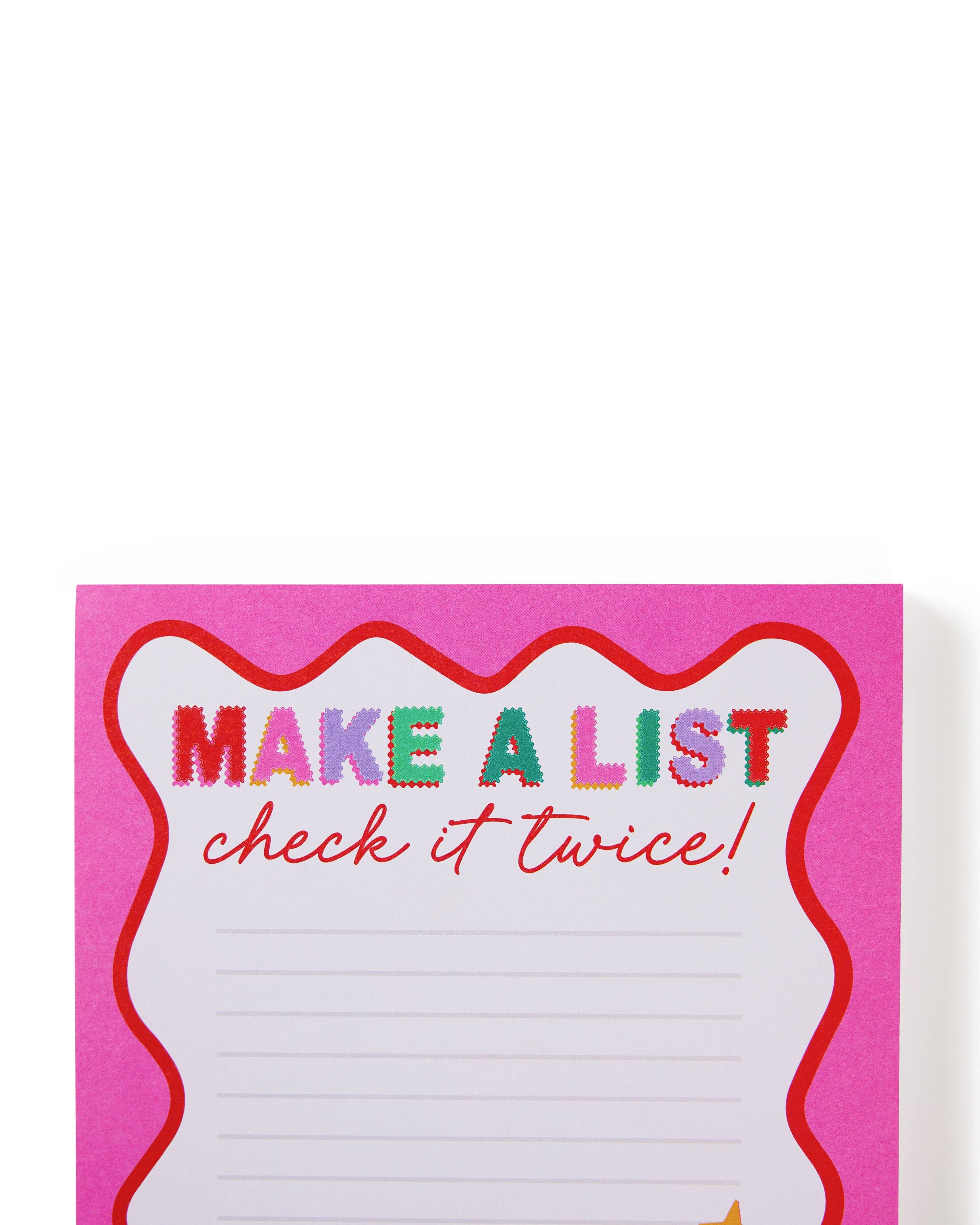 'Make A List' Jumbo Notepad