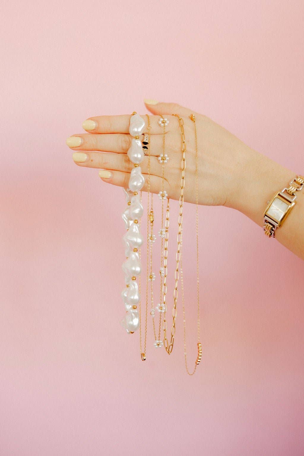 Palmer Paperclip Gold Necklace
