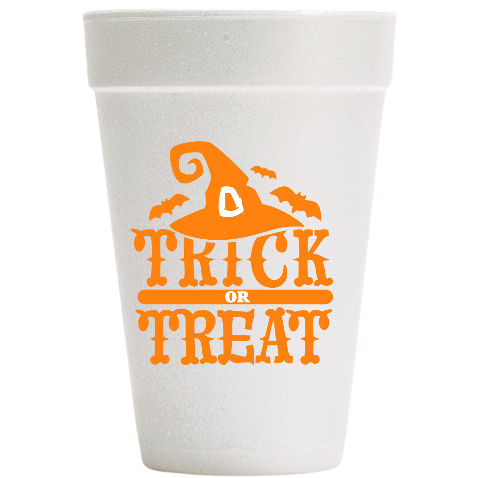 Trick or Treat Foam Cups