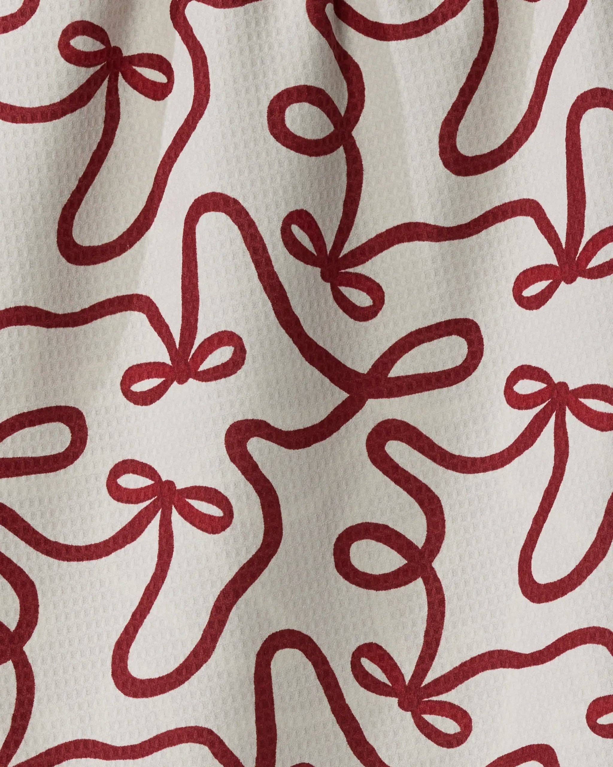 Holiday Bows Luxe Kitchen Towel - Holiday 2026: Traditional