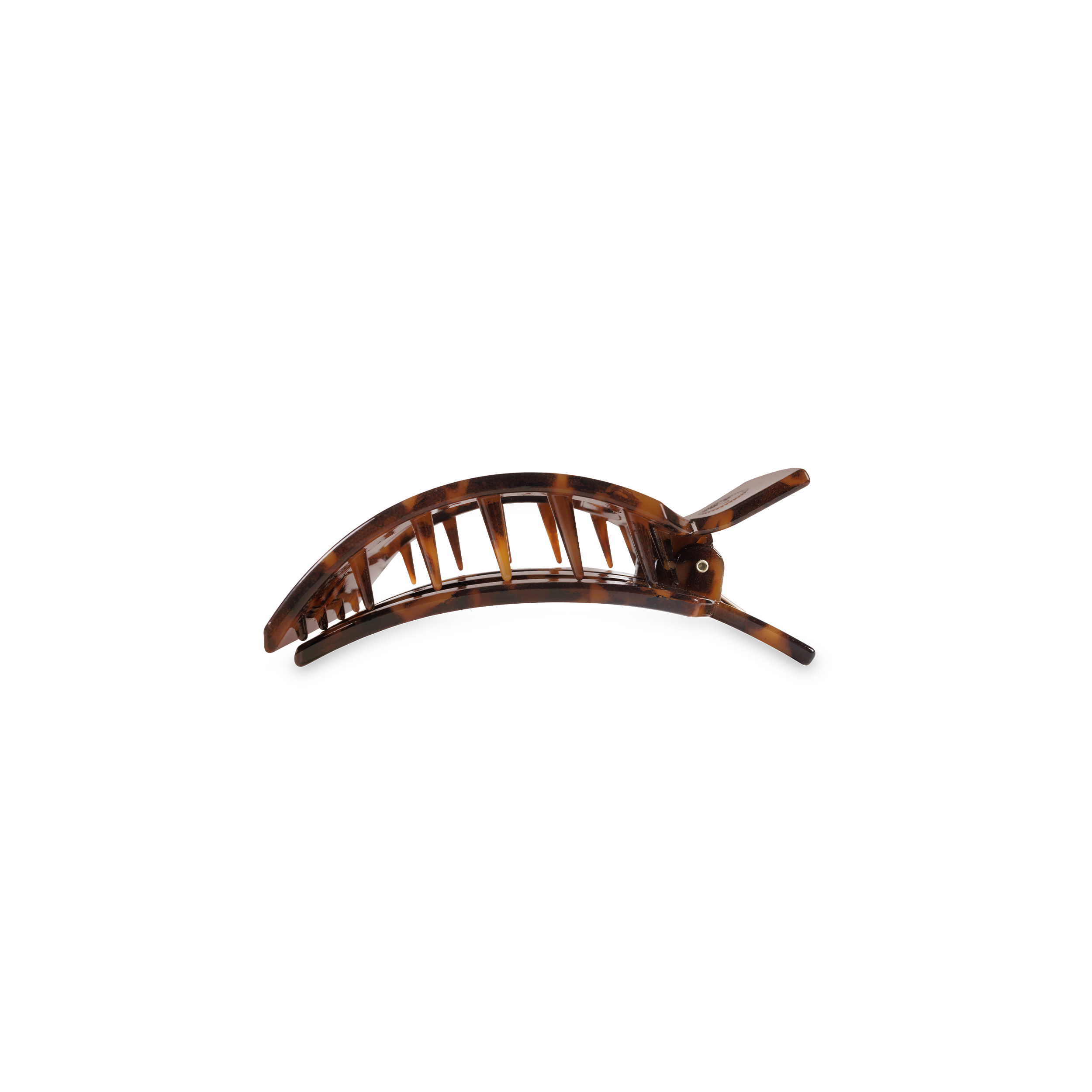 Tortoise Small Flat Square Hair Clip