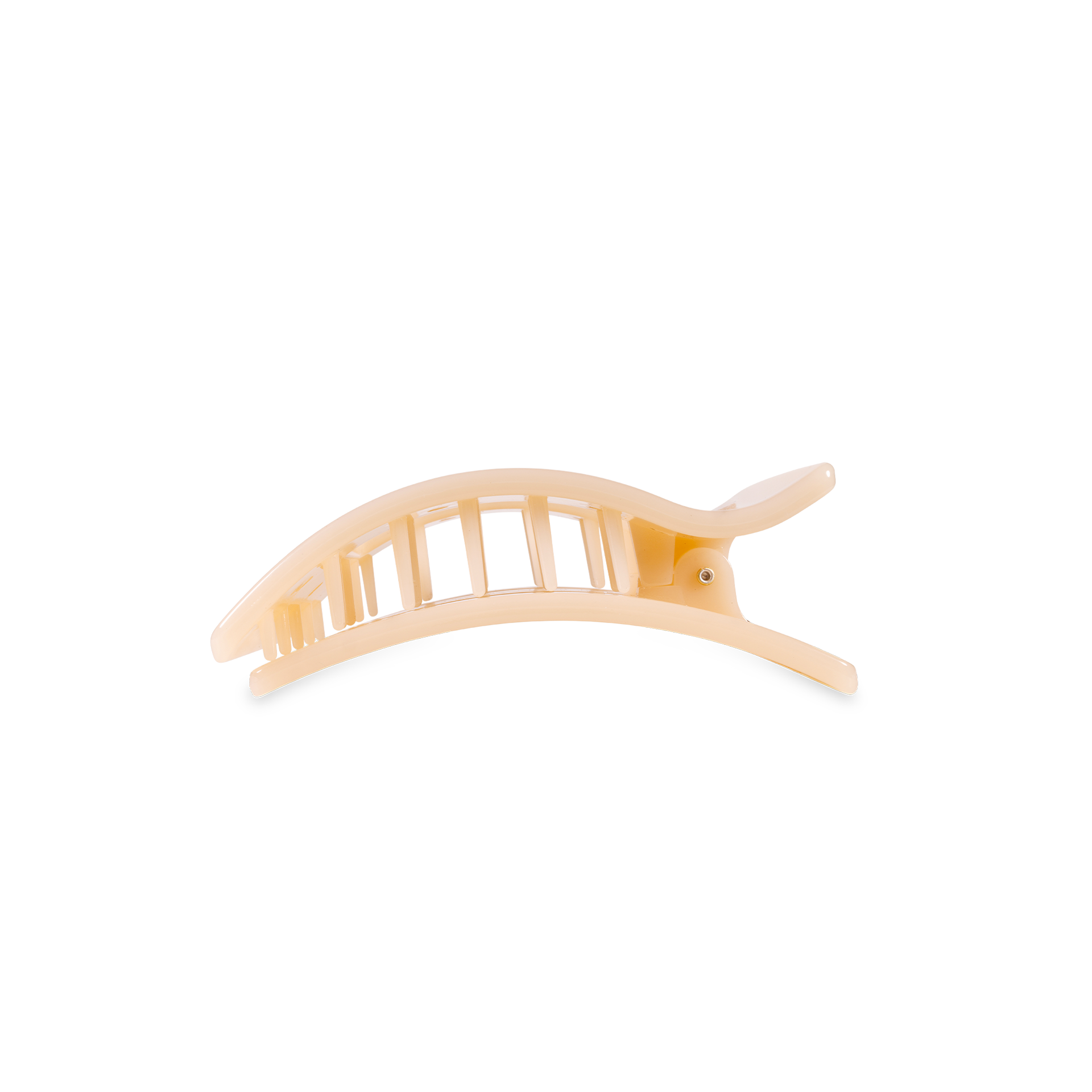 Flat Rectangle Hair Clip | Small | Almond Beige