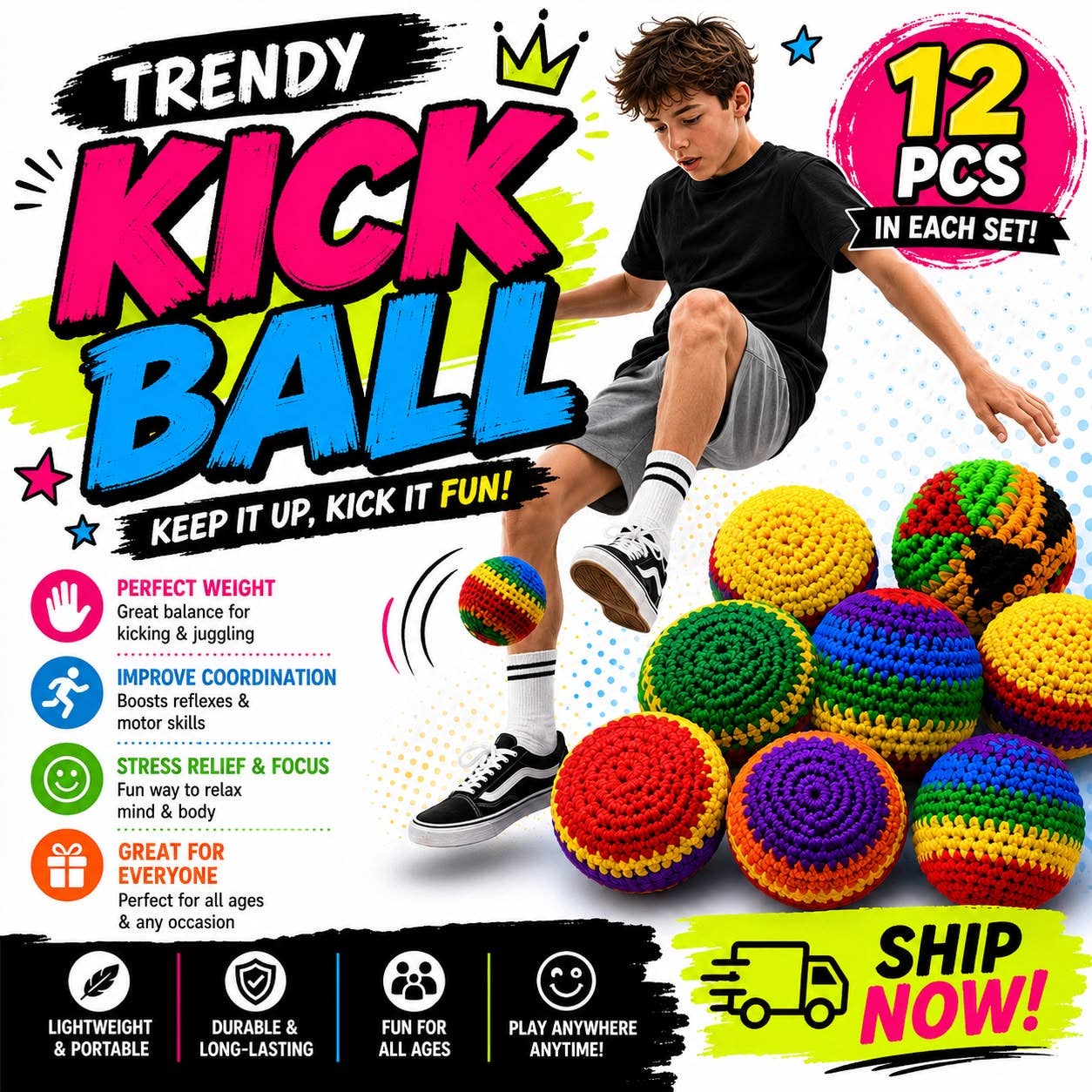Kick Ball Crochet Sack