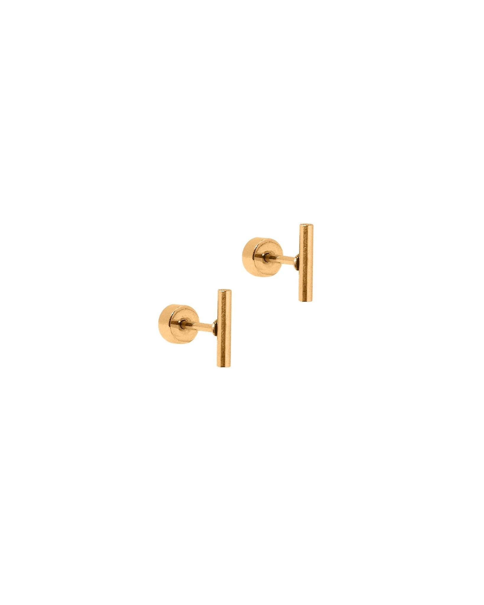Perry Gold Screwback Stud Earrings