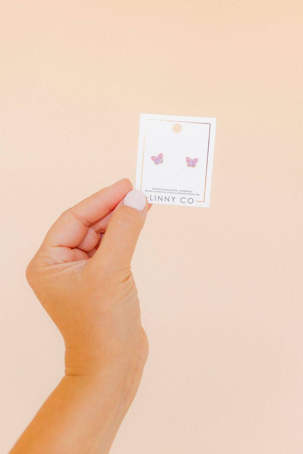 Bindi Butterfly Screwback Stud Earrings