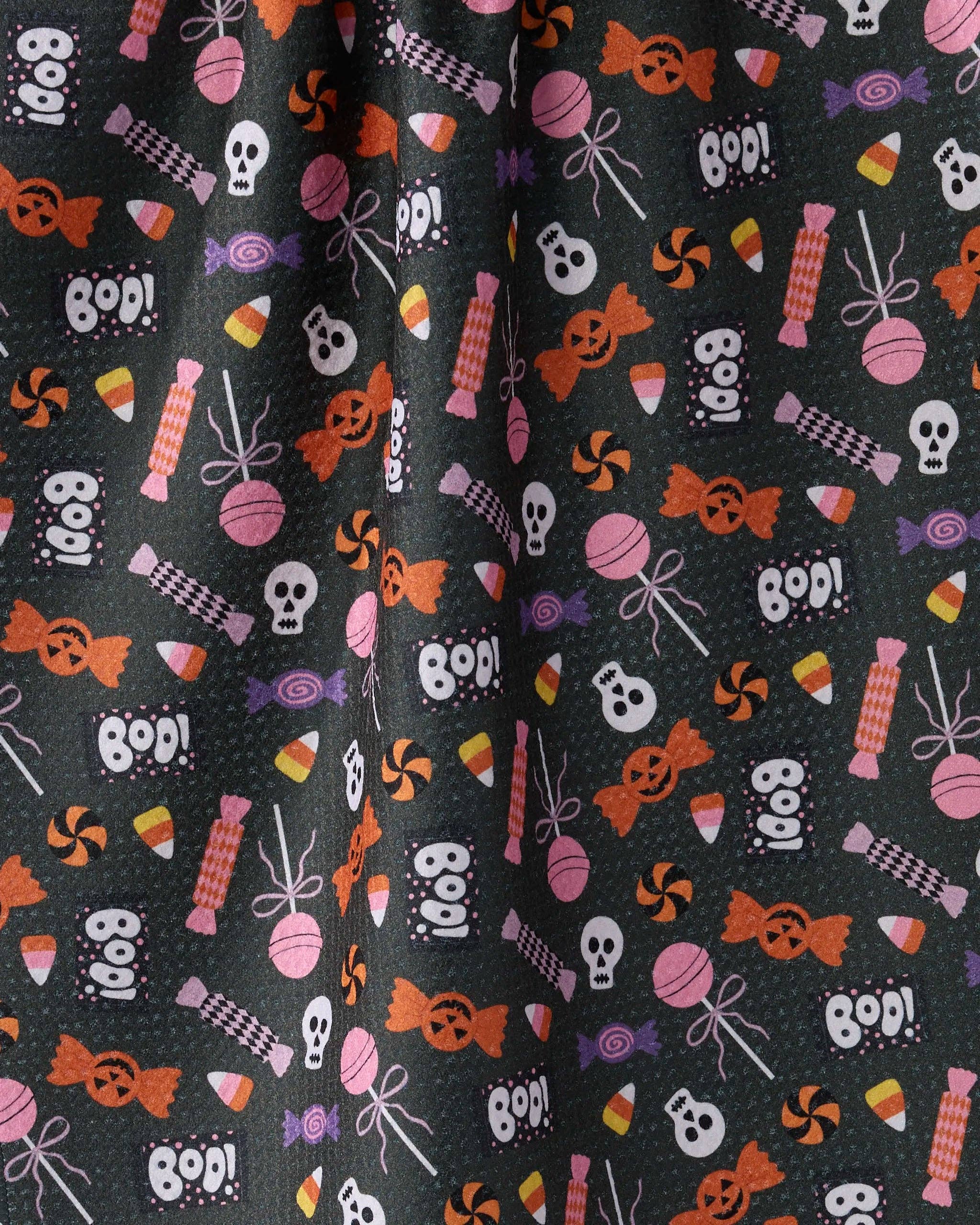 Spooky Sweets Tea Towel: Purple
