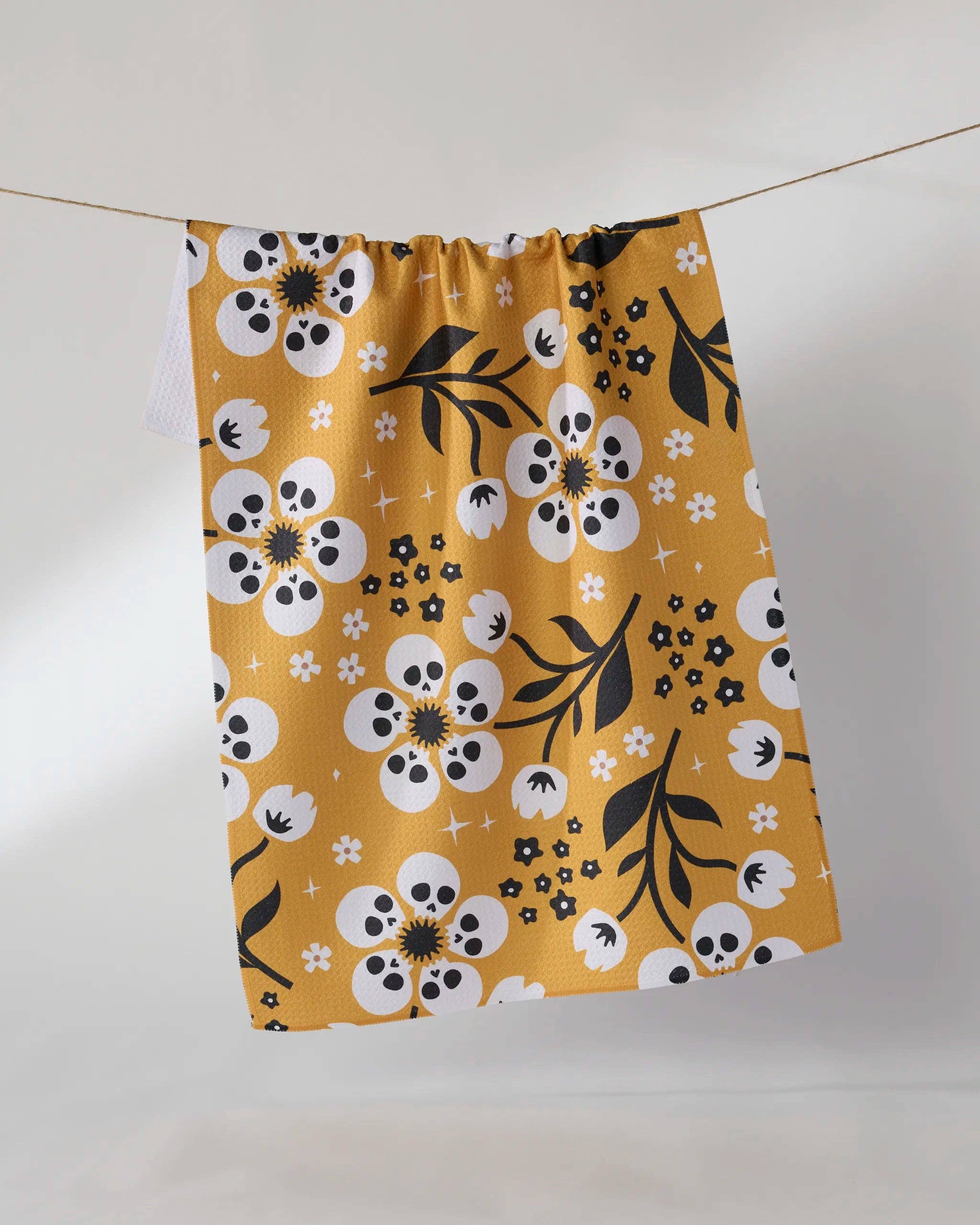 Marrow Bloom Tea Towel: Orange