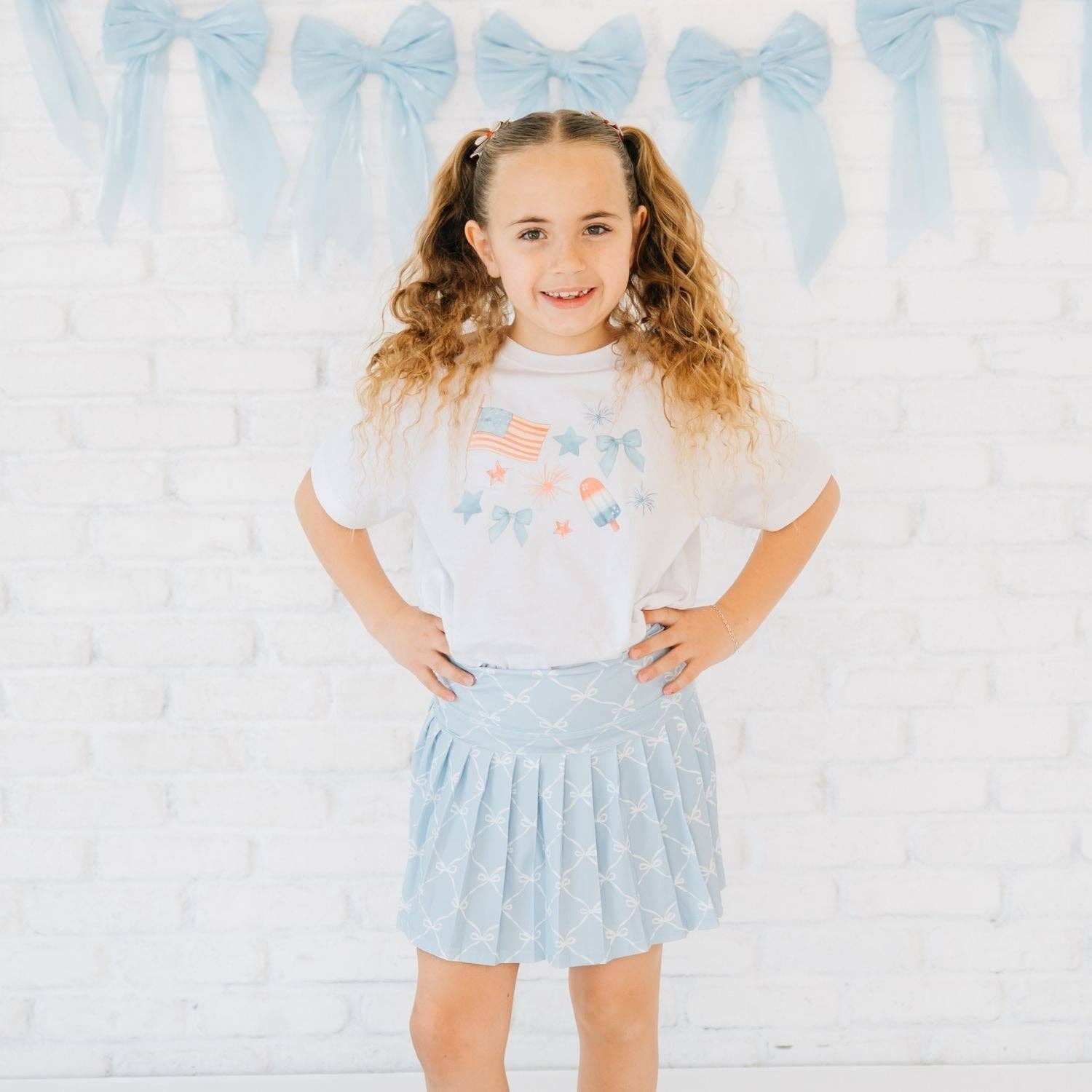 Patriotic Watercolor Short Sleeve T-Shirt