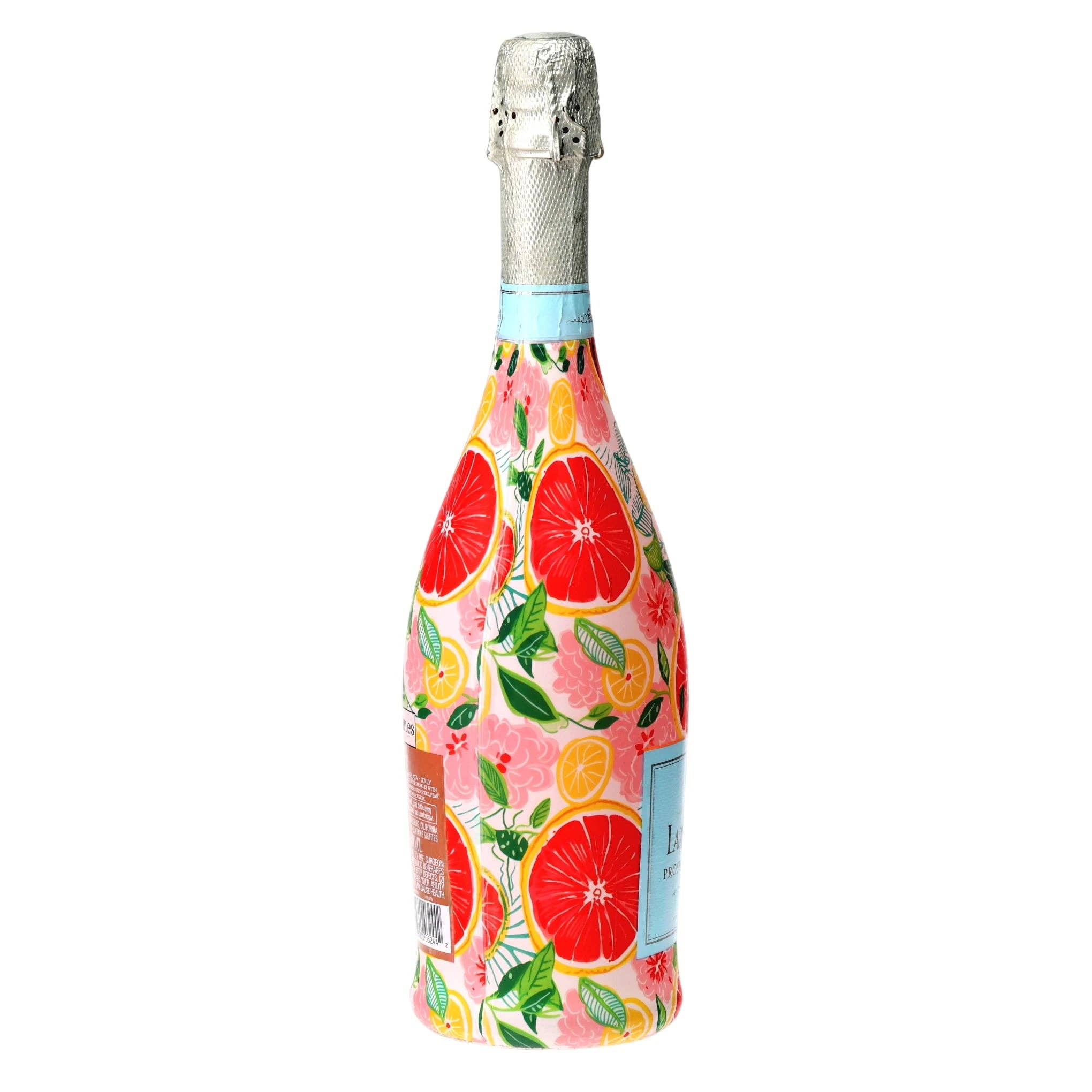 Preppy Grapefruits Prosecco Bottle Wrap