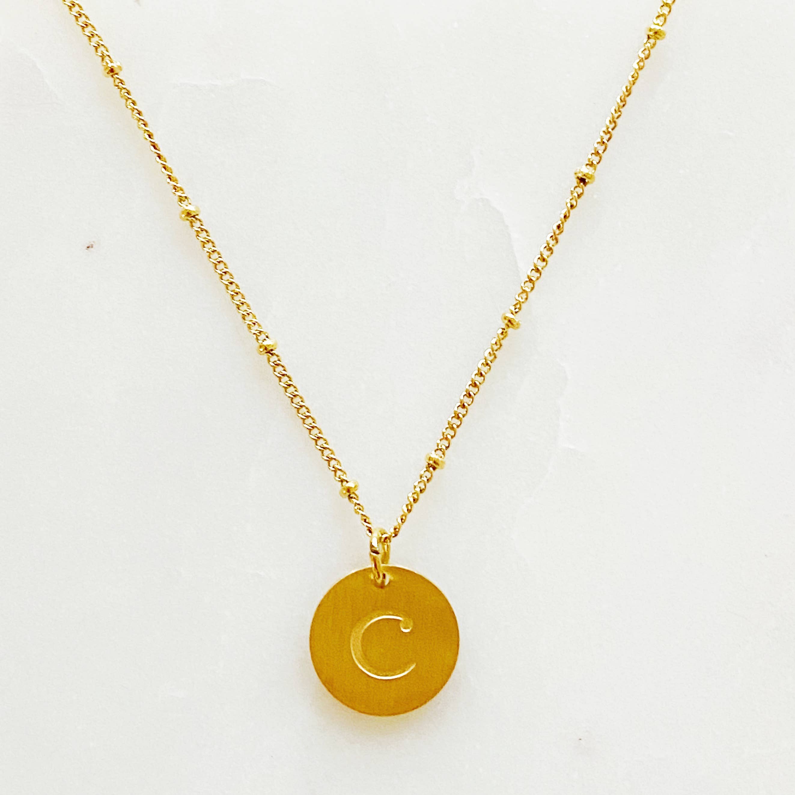 Initial Charm Necklace