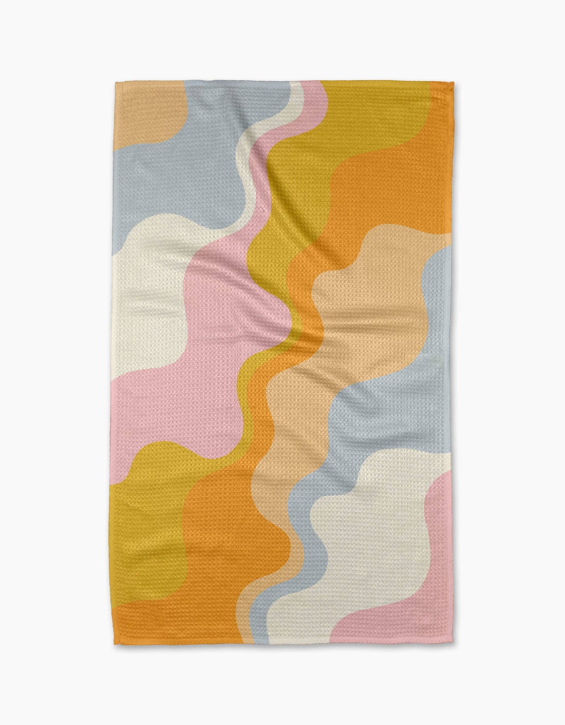 Happy Waves Tea Towel