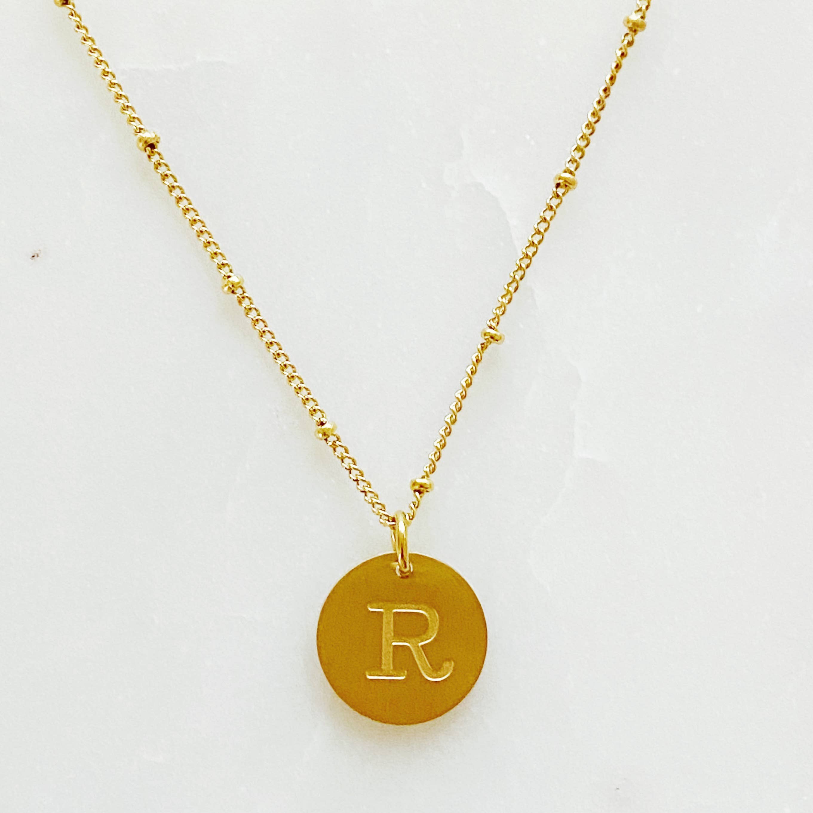 Initial Charm Necklace