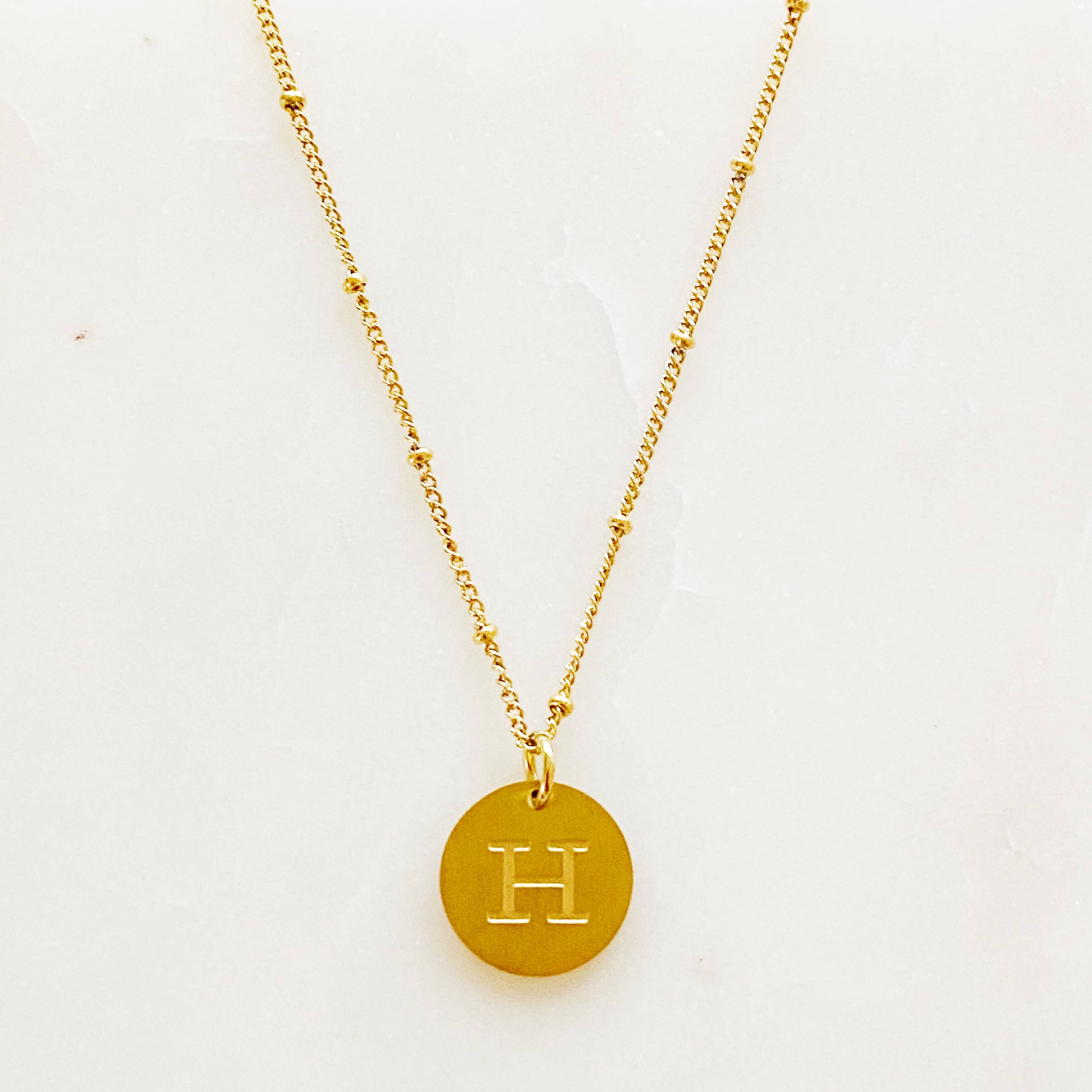 Initial Charm Necklace
