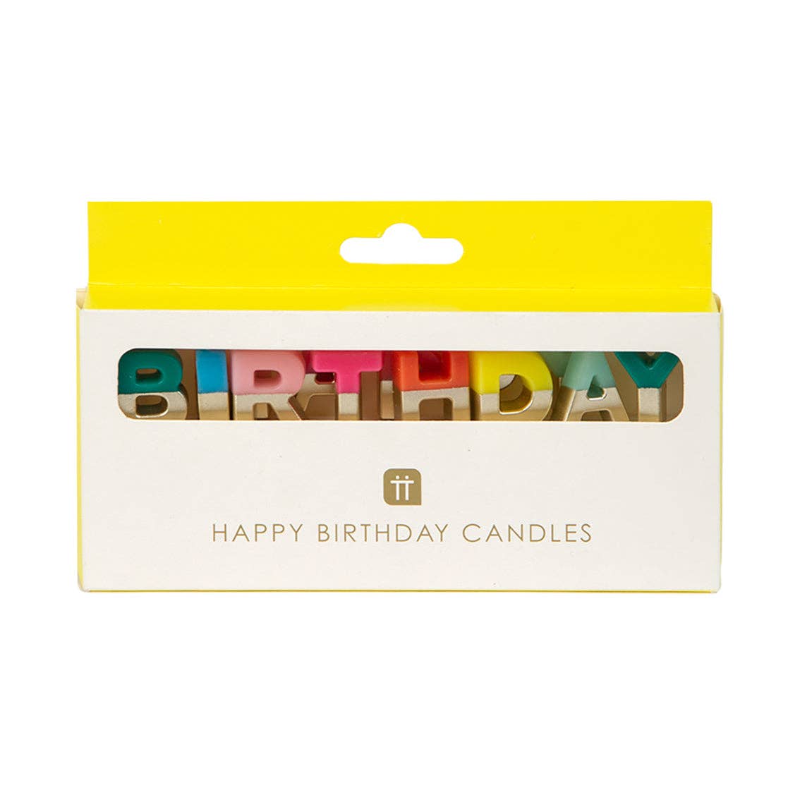 Rainbow 'Happy Birthday' Candles