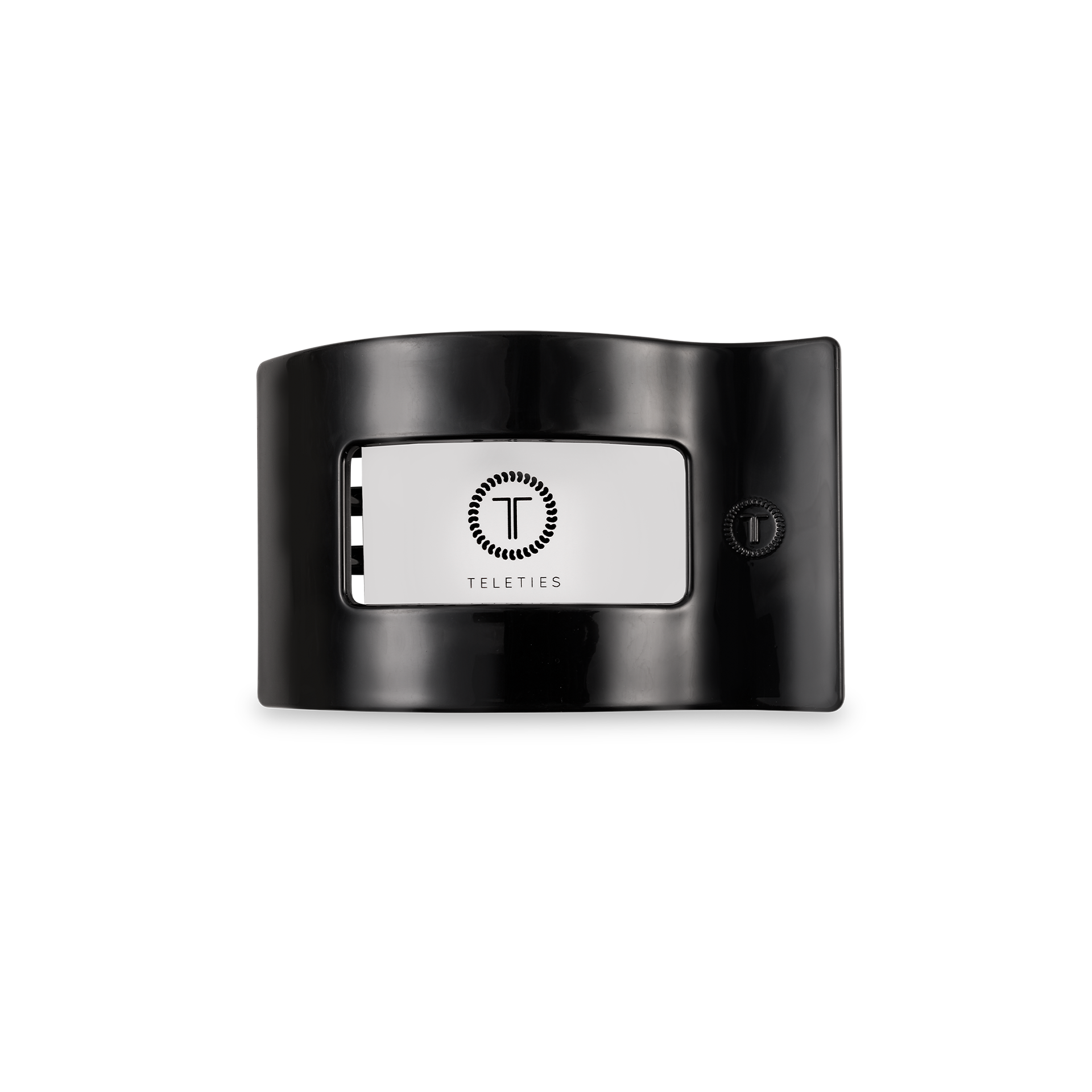 Flat Rectangle Hair Clip | Small | Jet Black