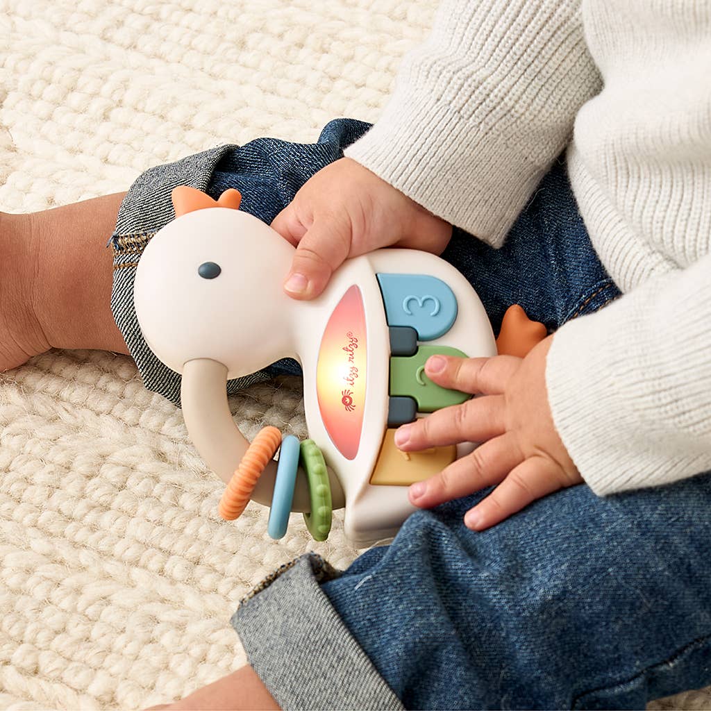 Bitzy Tunes™ Goose Light-up Interactive Piano Toy