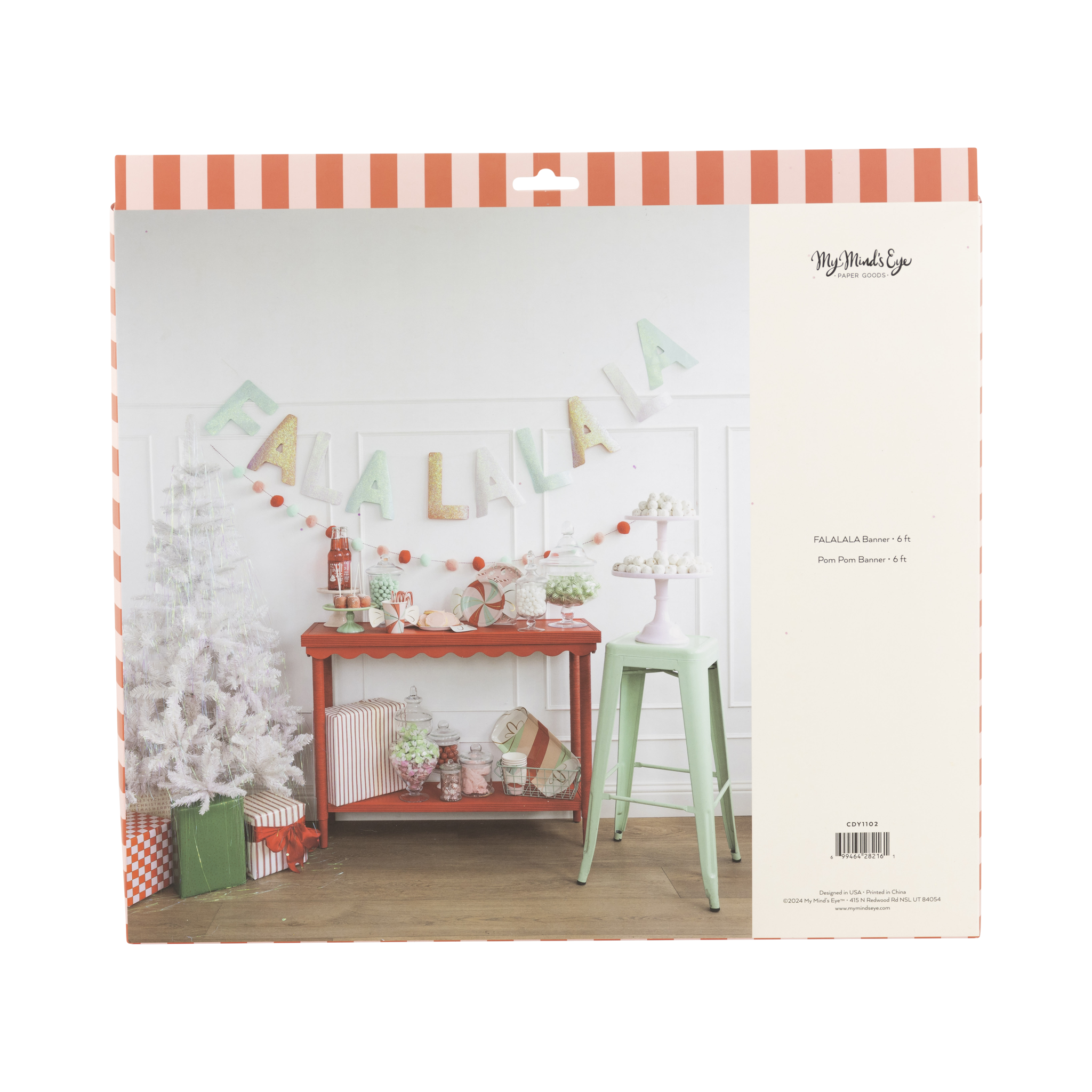 Fa La La Glittered Banner Set