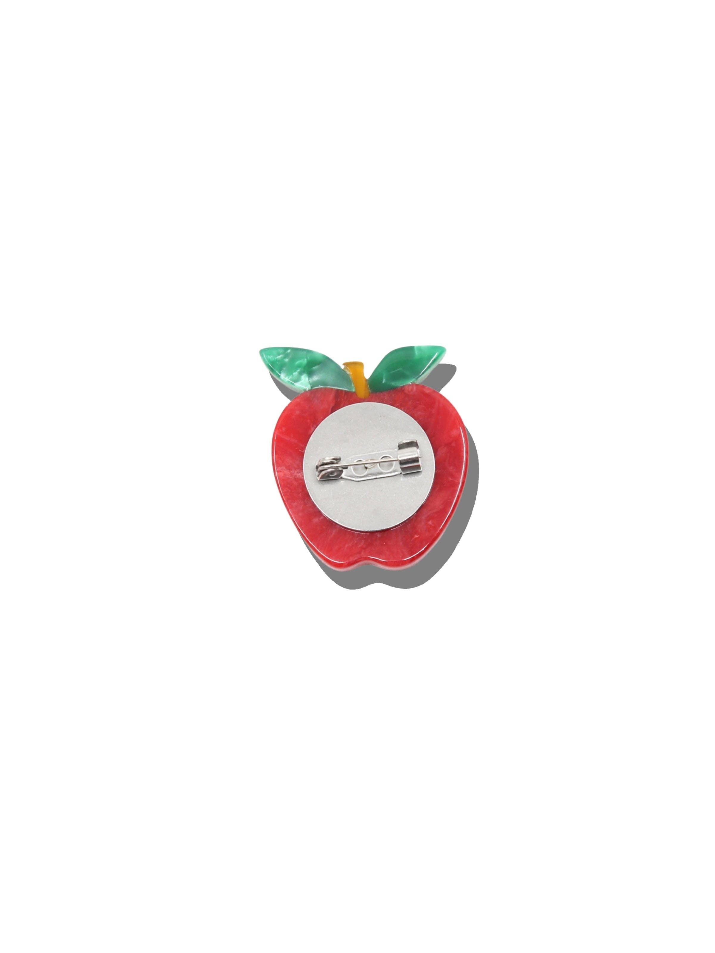 Apple Brooch Pin