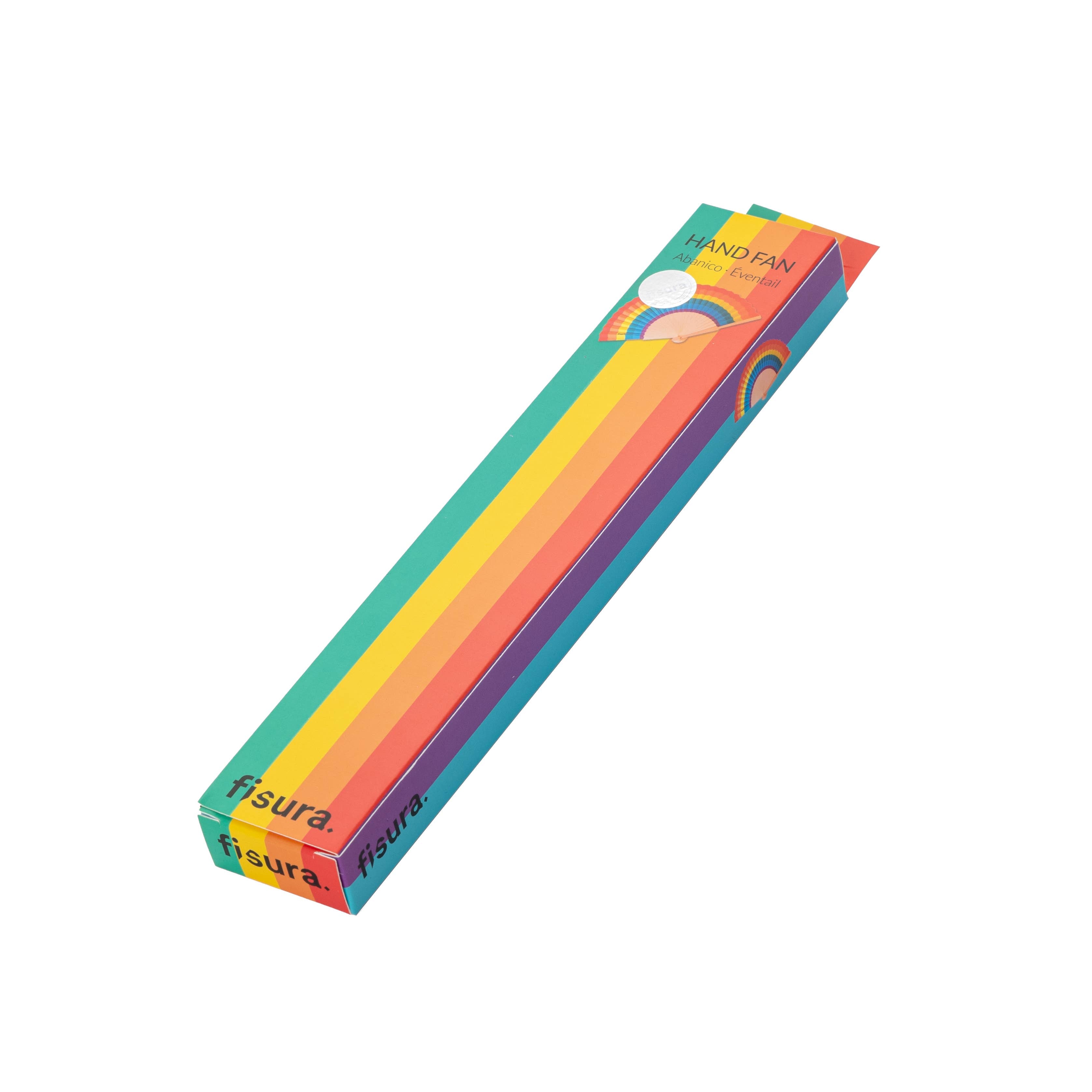 Rainbow Hand Fan