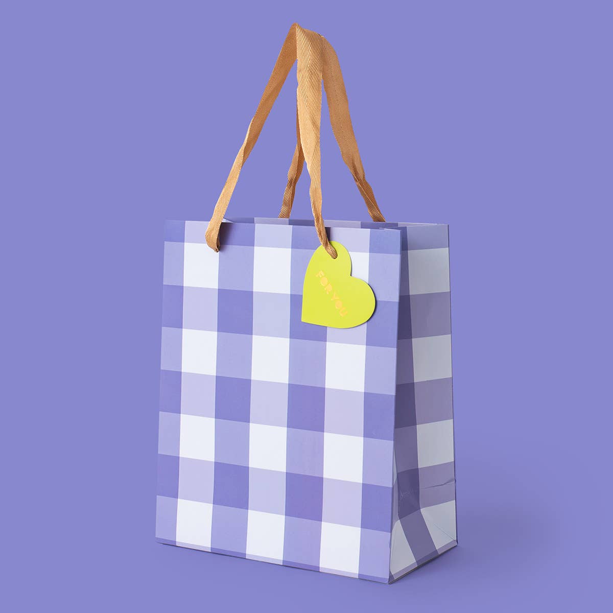Blue Gingham Gift Bags - Small