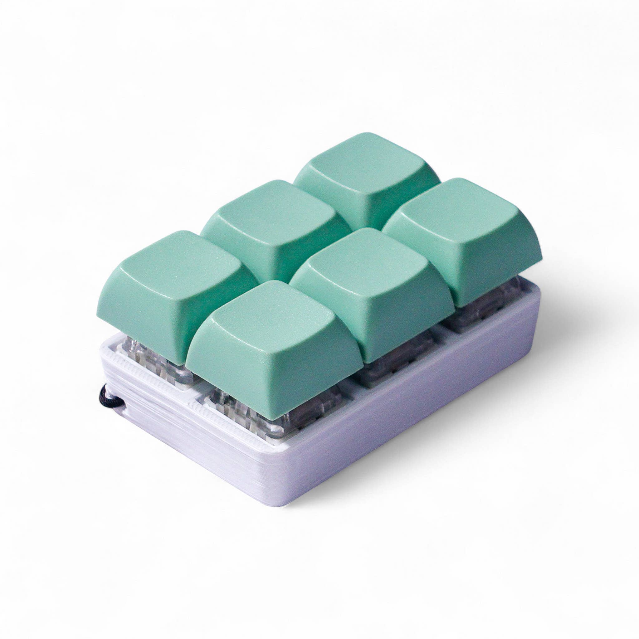 6-Key Clicky Keyboard Fidget Keychain