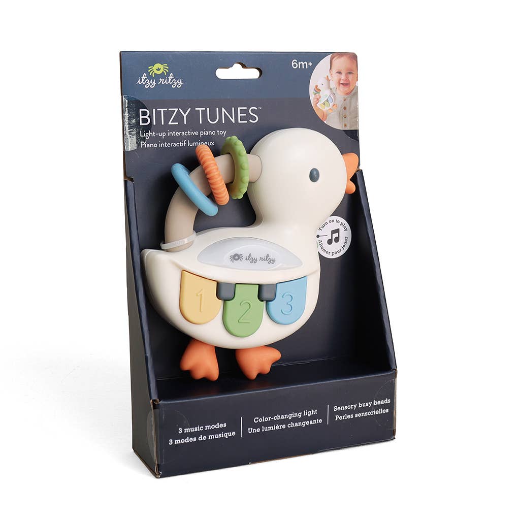 Bitzy Tunes™ Goose Light-up Interactive Piano Toy