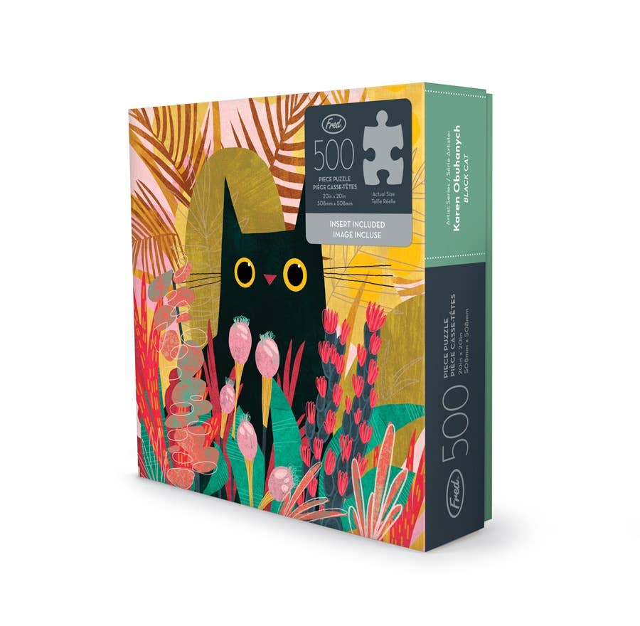 Karen Obuhanych Black Cat 500 Pc Puzzle