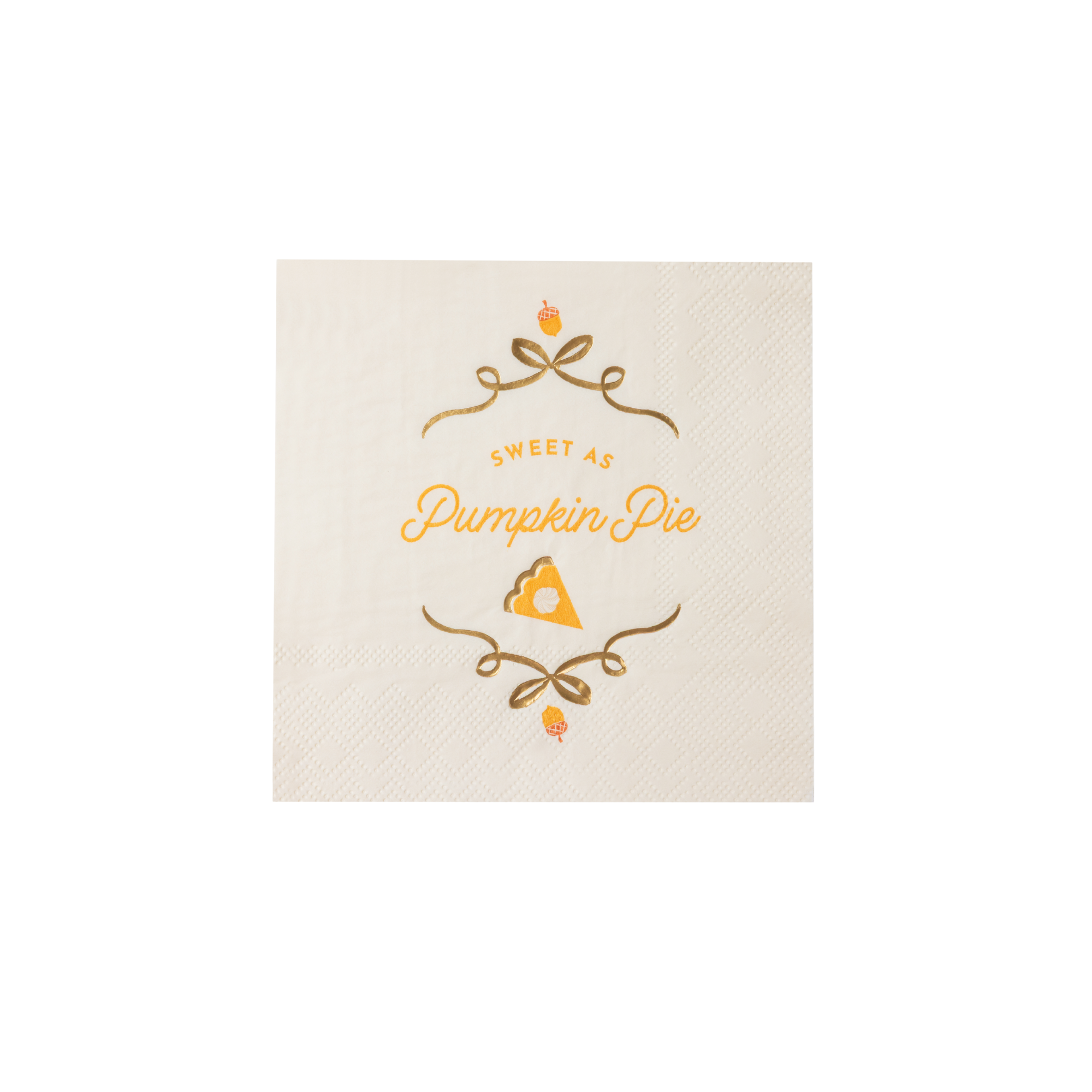 'Sweet As Pumpkin Pie' Cocktail Napkins