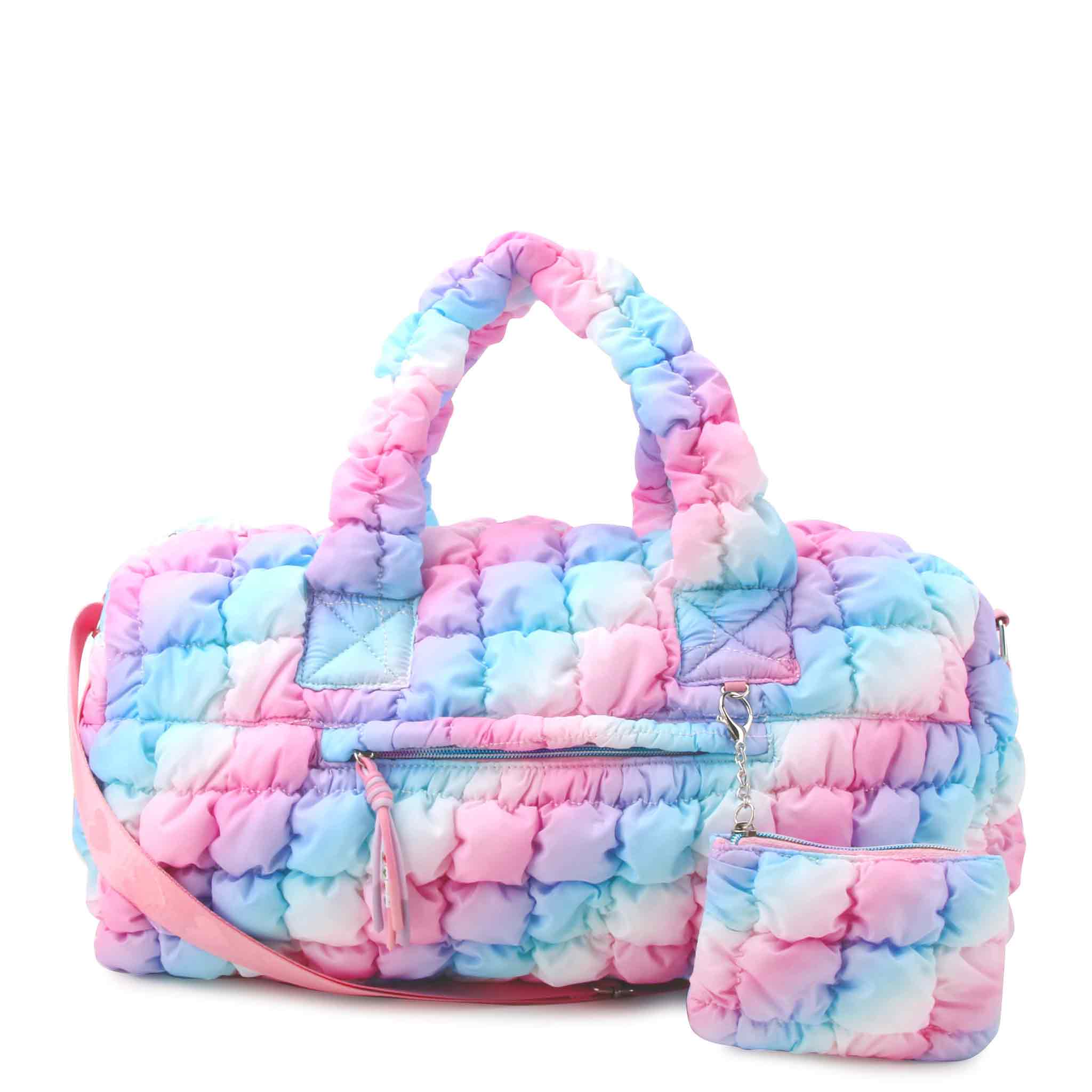Icy Ombre Quilted Large Duffle Bag