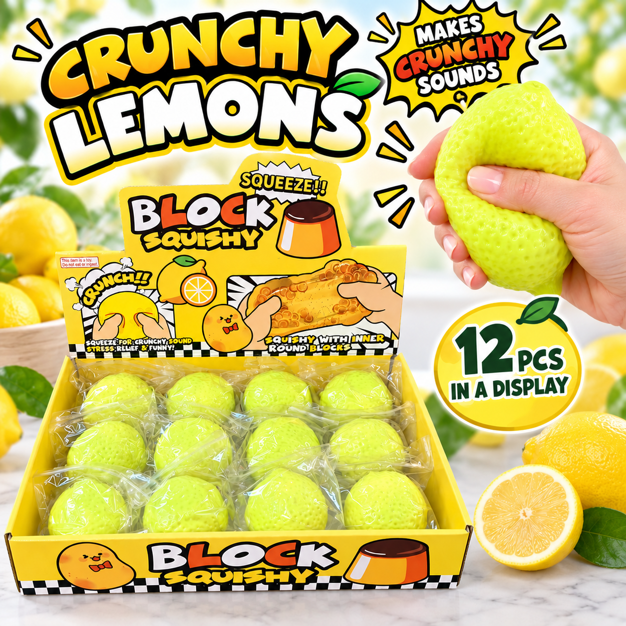 Crunchy Color Changing Lemon Squishy